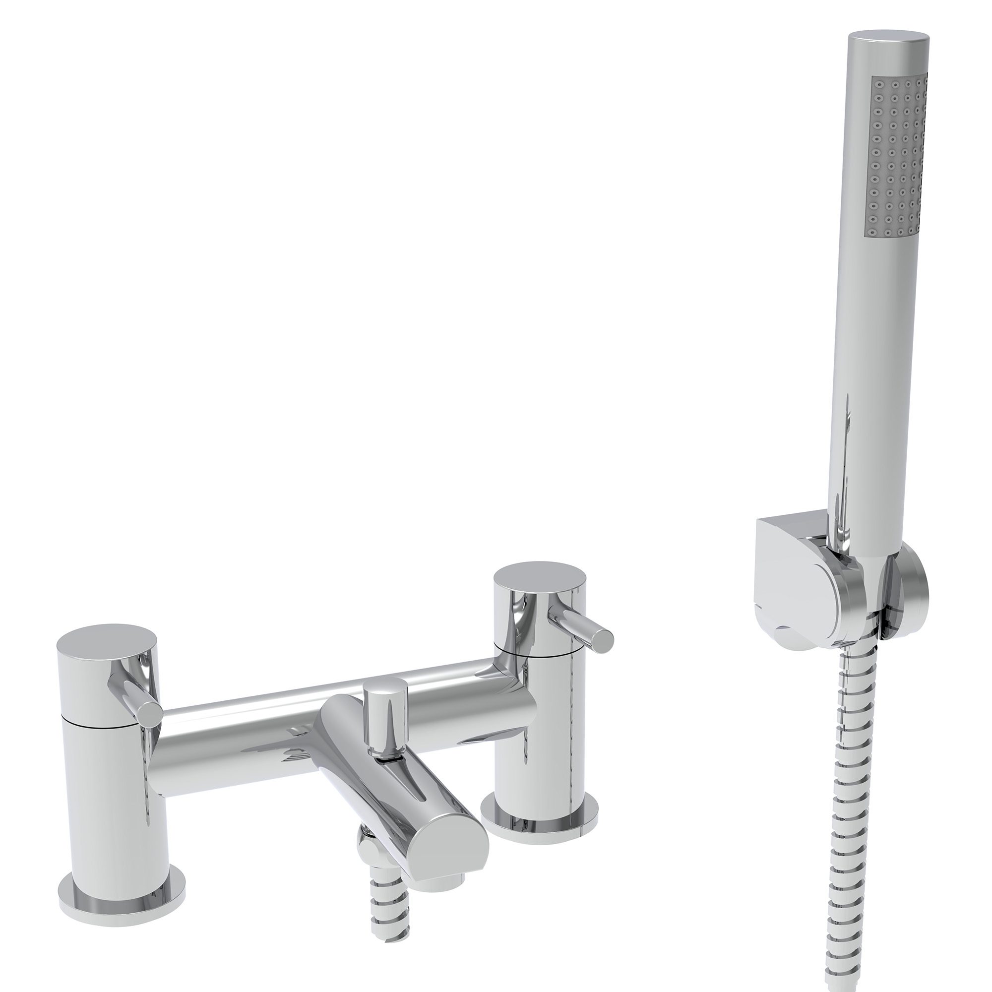 Vellamo Twist Chrome Bath Shower Mixer Tap & Kit