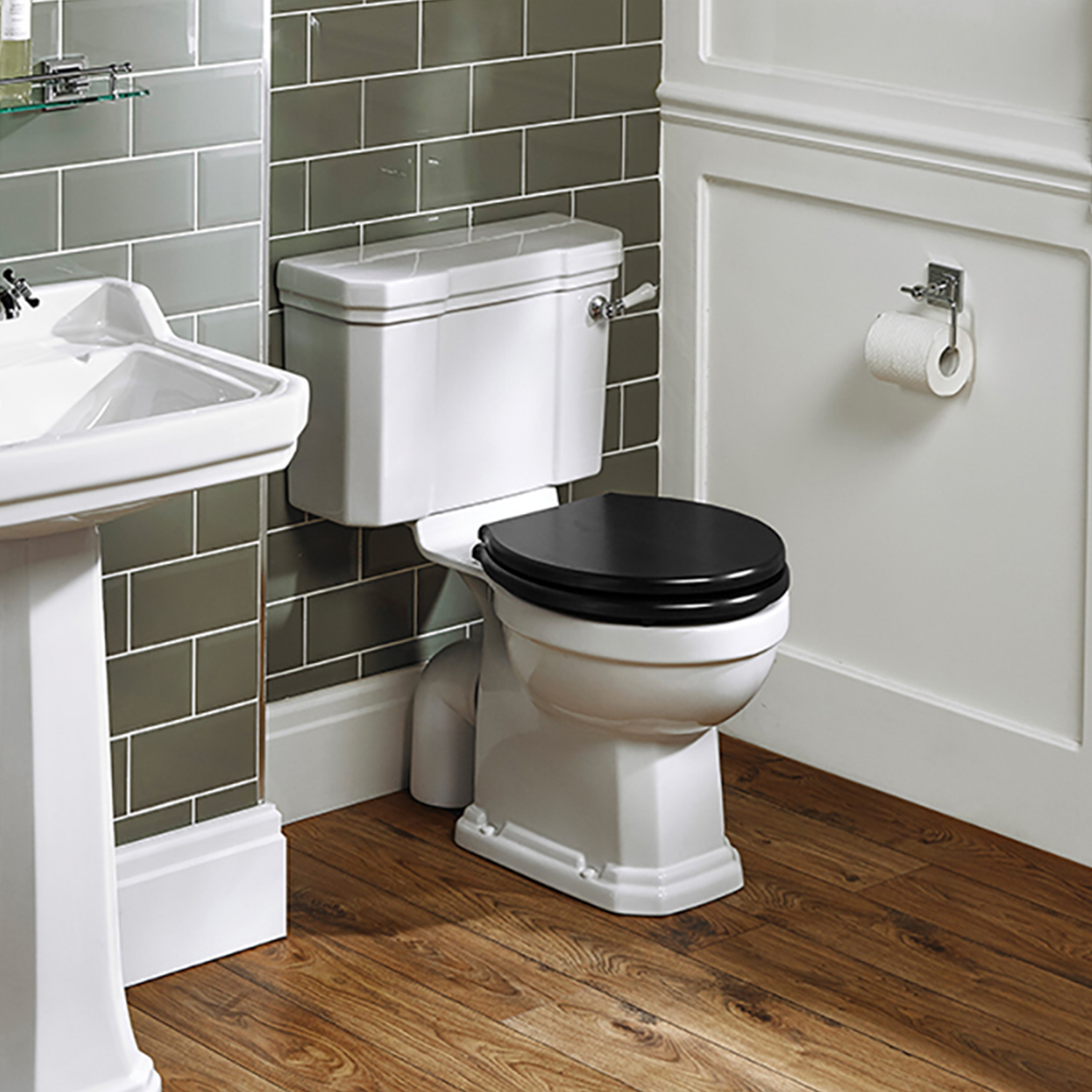 Ideal Standard Waverly Black Toilet Seat