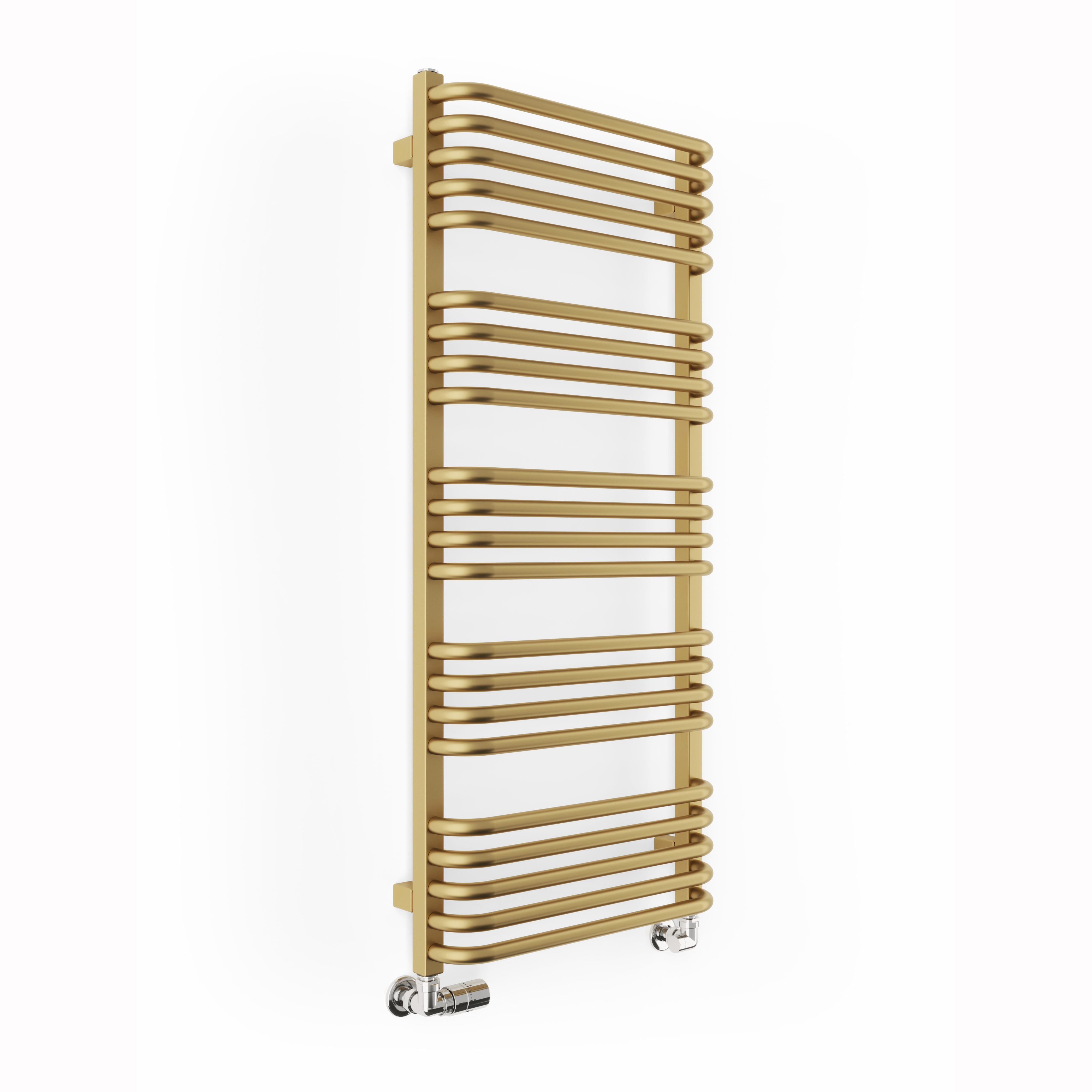 Terma Alex Ladder Heated Towel Rail - Brushed Brass - 1140 x 500mm
