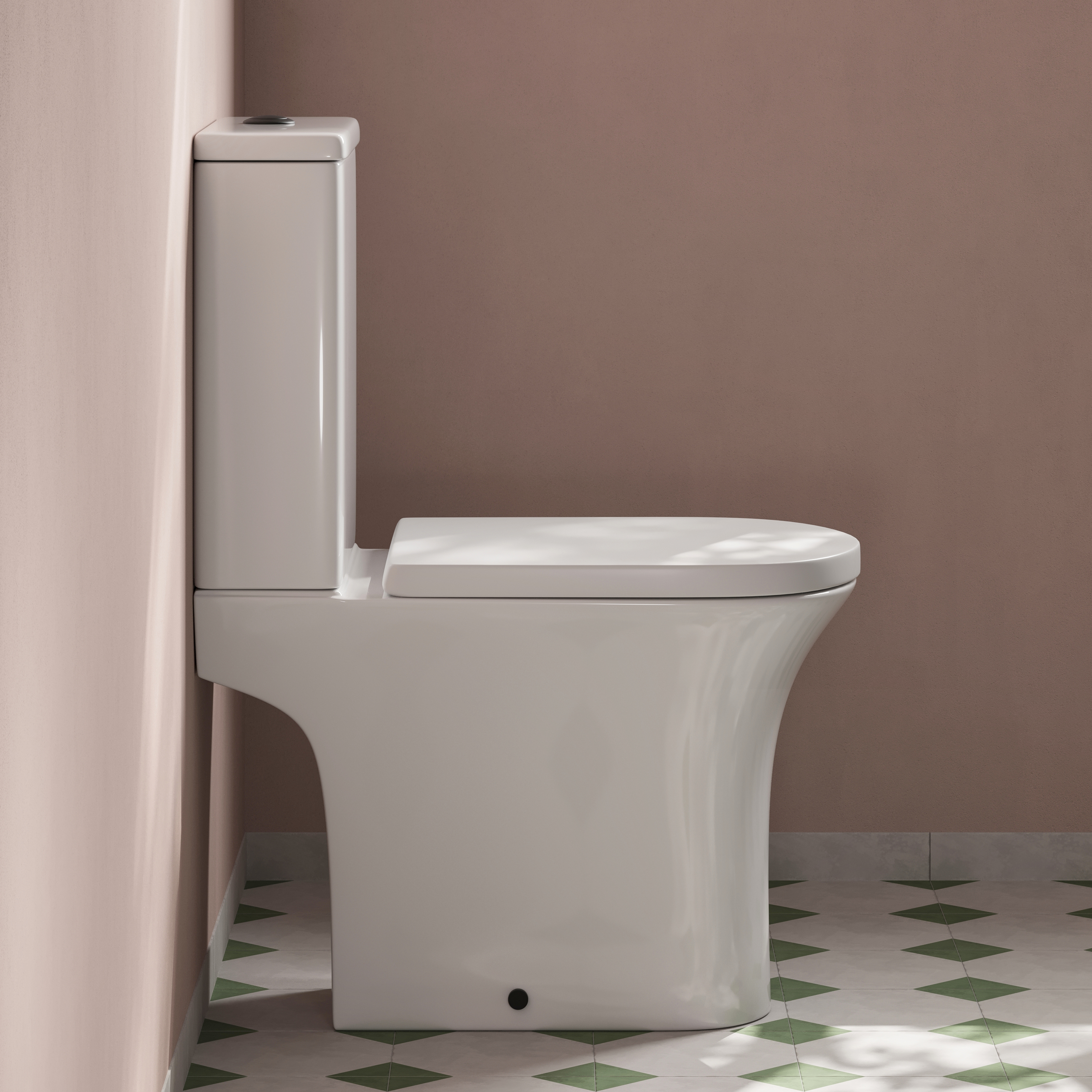 Lydia Rimless Close Coupled Toilet & Soft Close Seat