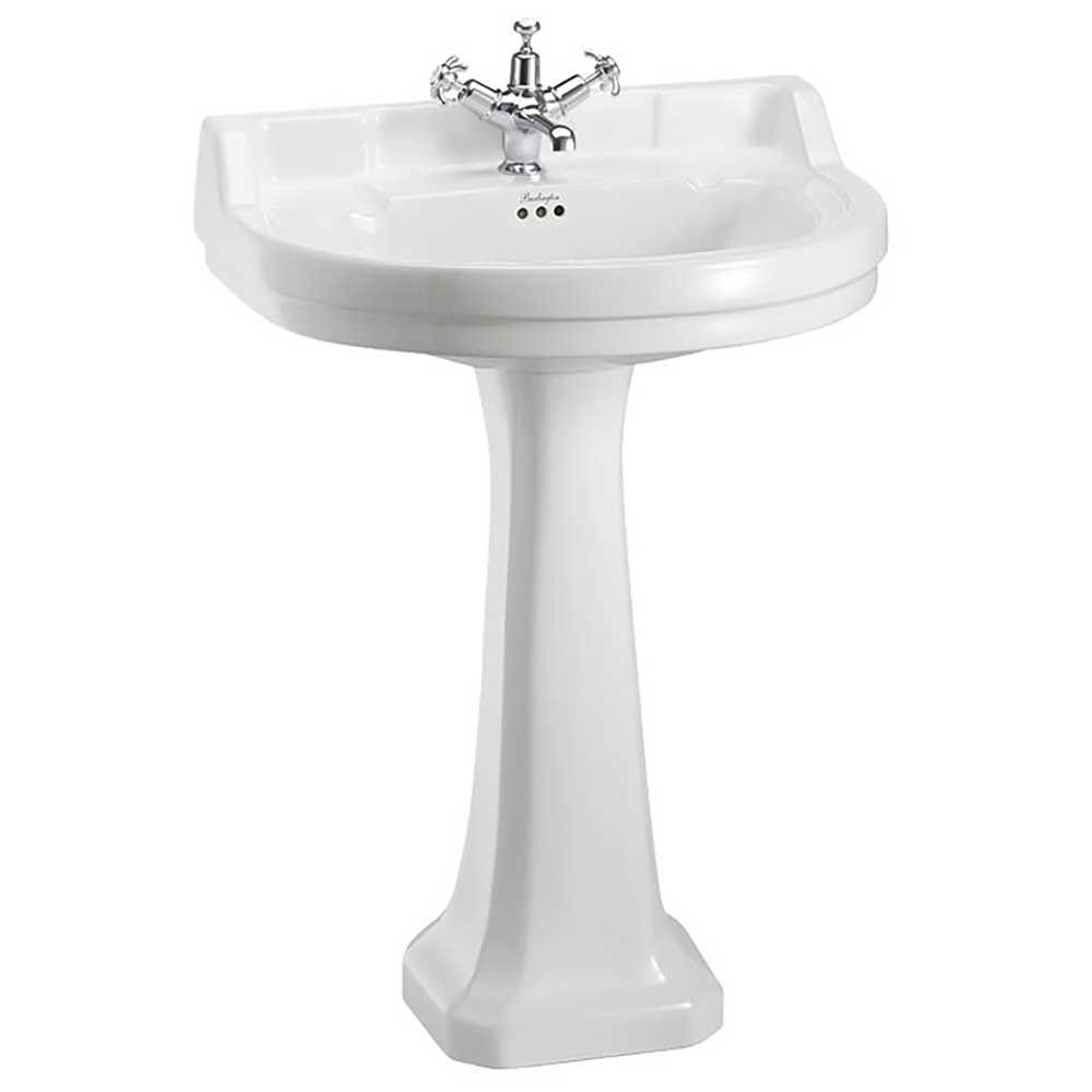 Burlington Edwardian 56cm Round Basin with Pedestal