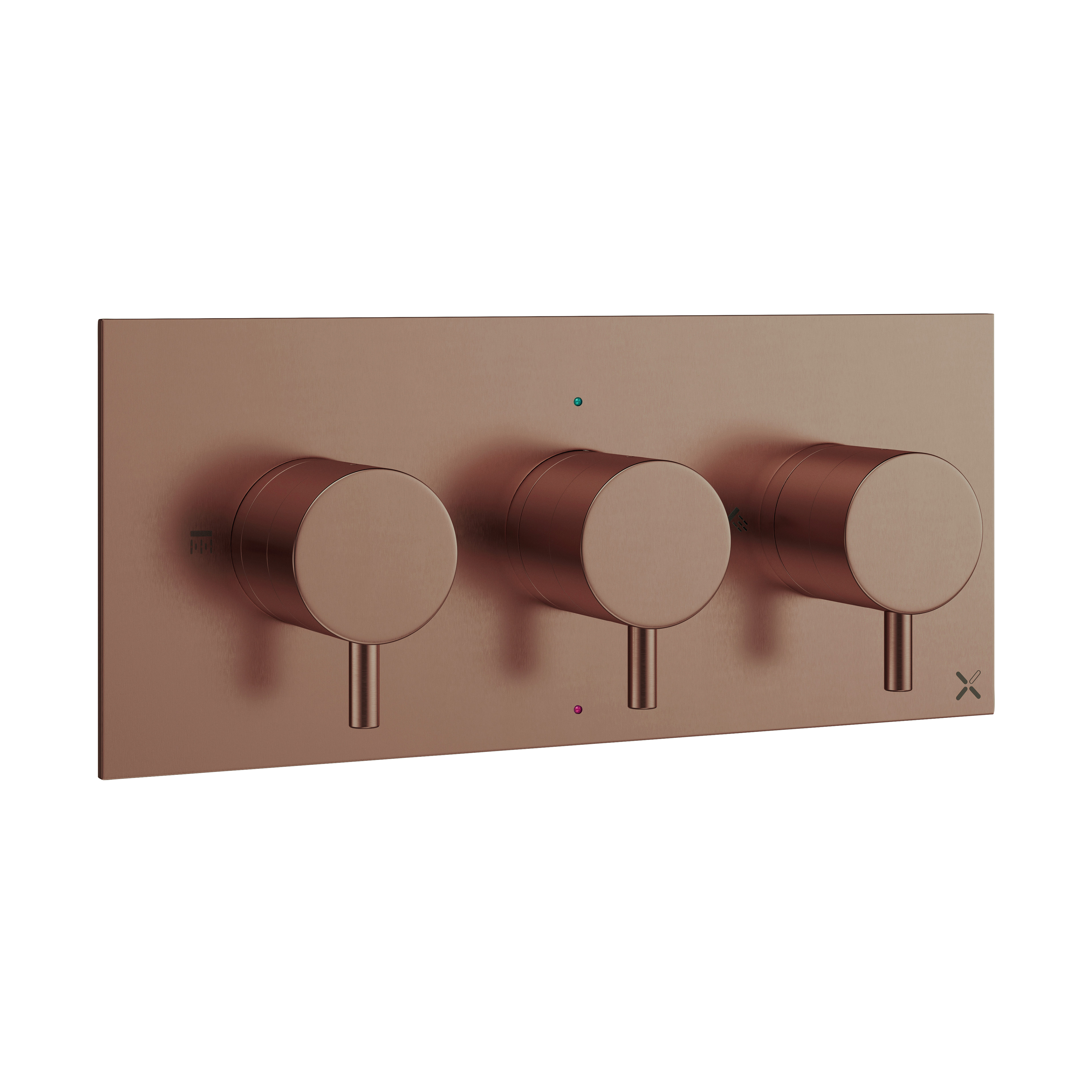 Crosswater MPRO 2 Outlet Concealed Thermostatic Shower Valve (3 Handles)