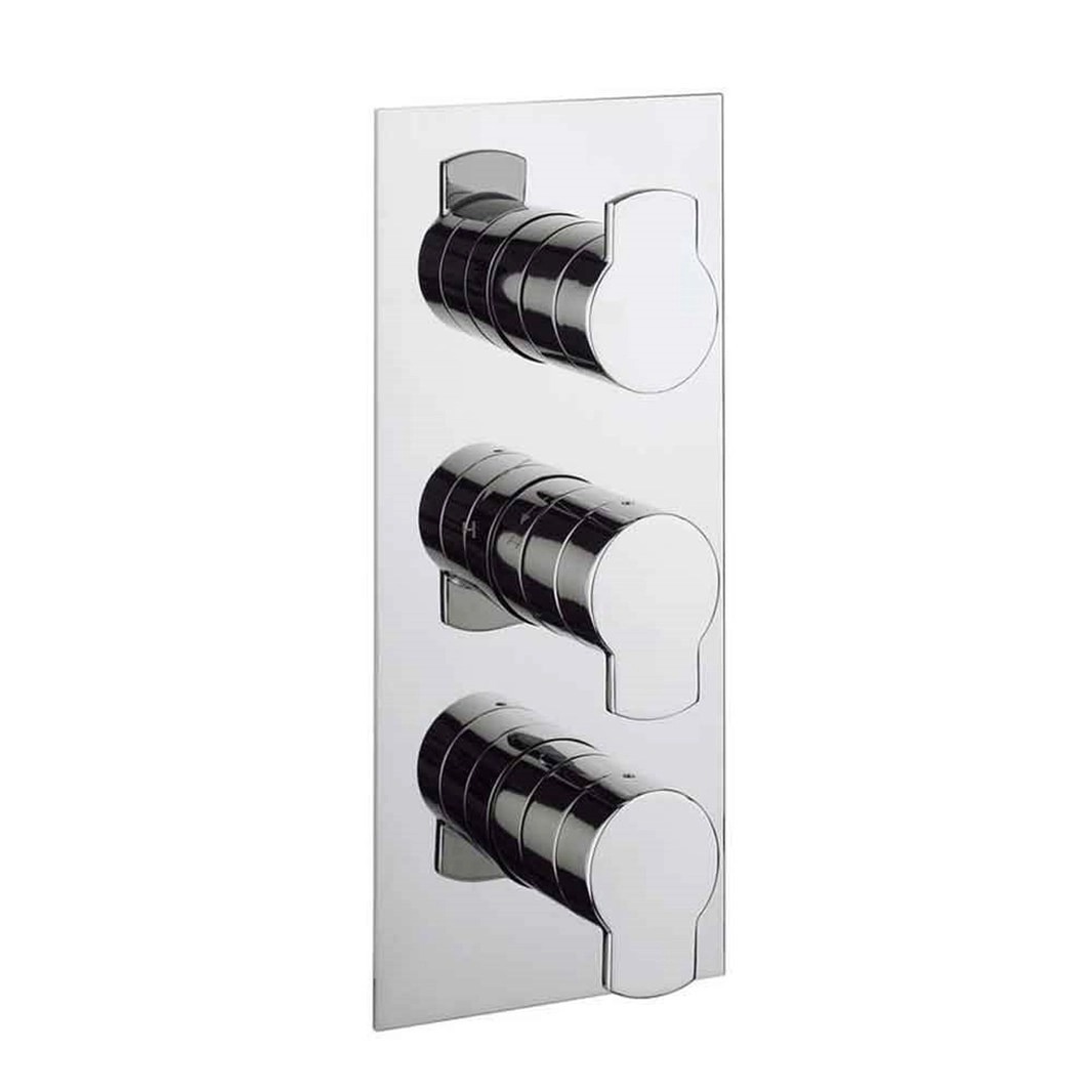 Crosswater Wisp 2 Outlet 3 Handle Concealed Thermostatic Shower Valve