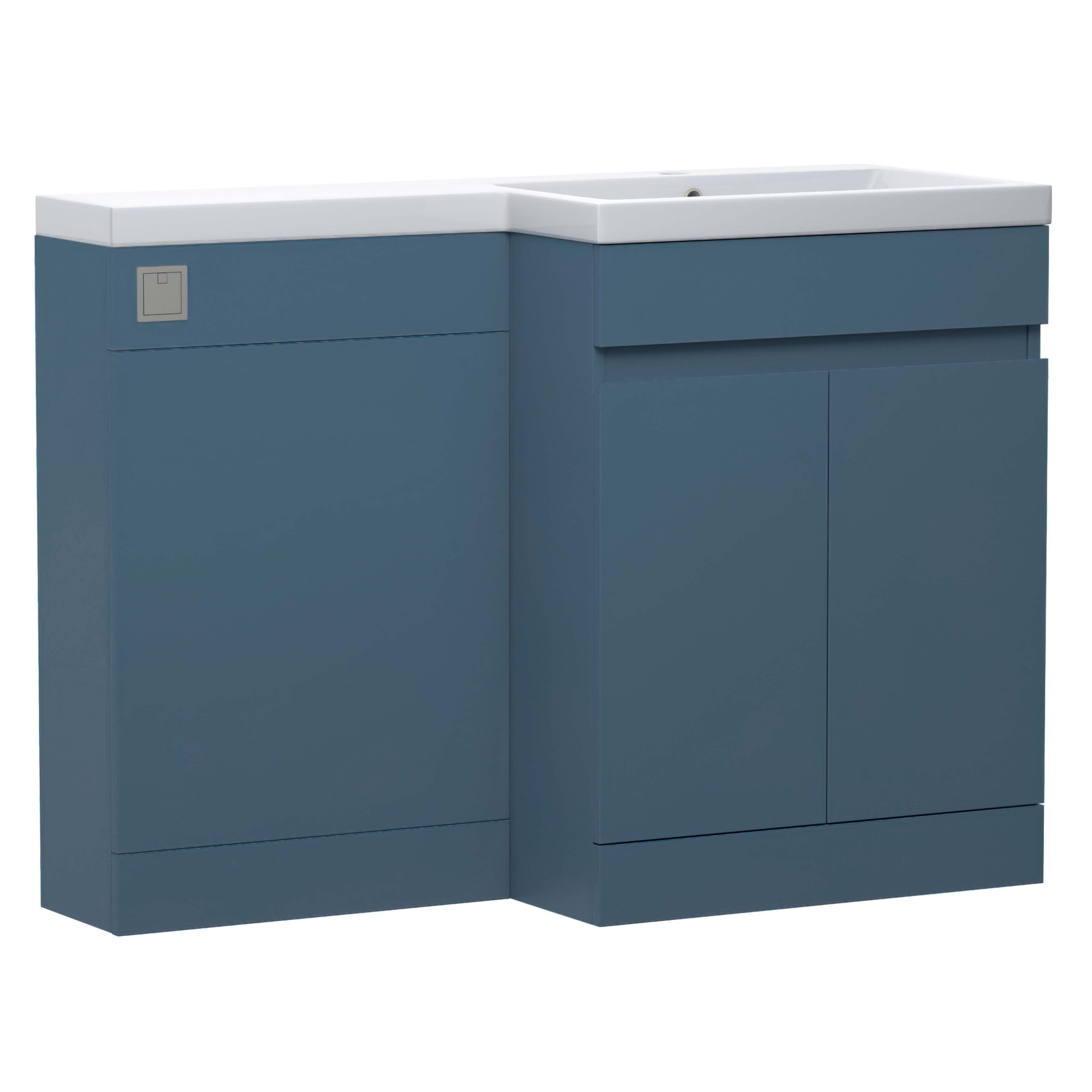 Dylan 1100mm Combination Basin & Toilet Unit - Matt Blue