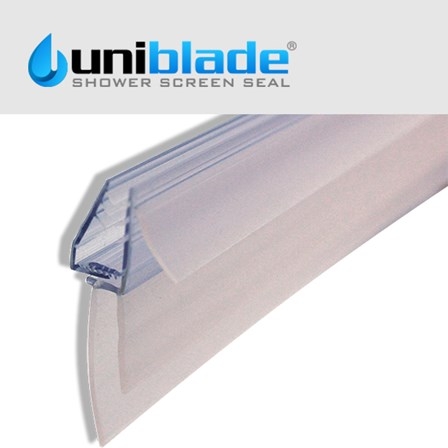 Uniblade Universal Shower Screen Seal for Straight or Curved 3-8mm Glass
