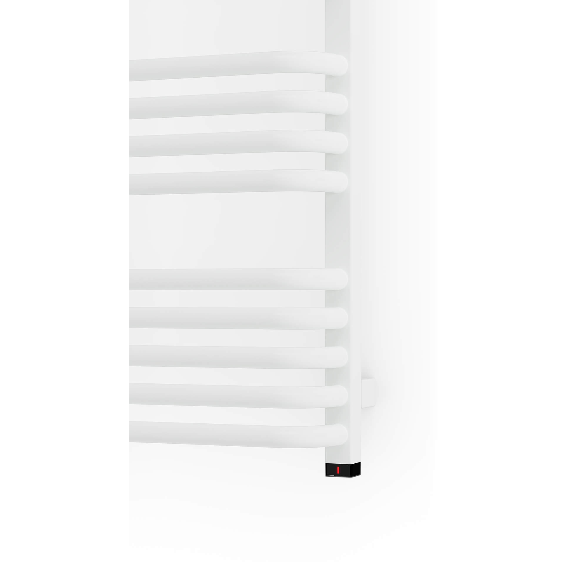 Terma Alex One Electric Heated Towel Rail with Heating Element - Traffic White - 1140 x 500mm