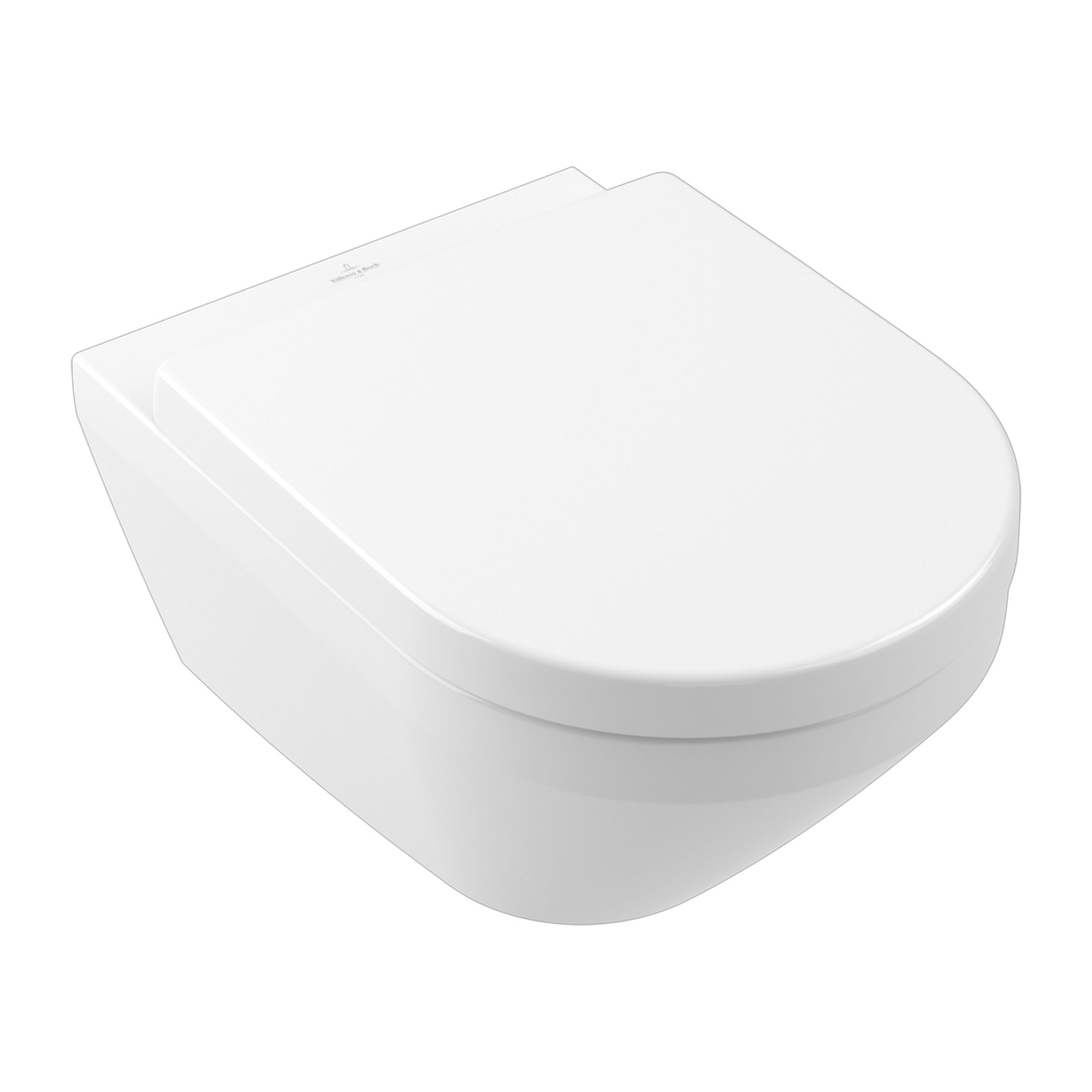 Villeroy & Boch Architectura TwistFlush Rimless Wall Mounted Toilet with Soft Close Toilet Seat 