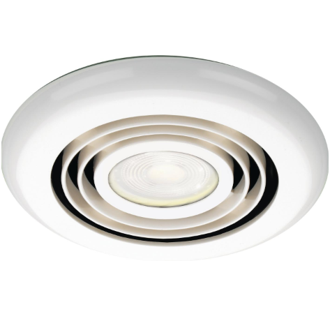 hib. Turbo Warm White LED Illuminated Inline White Ceiling Fan
