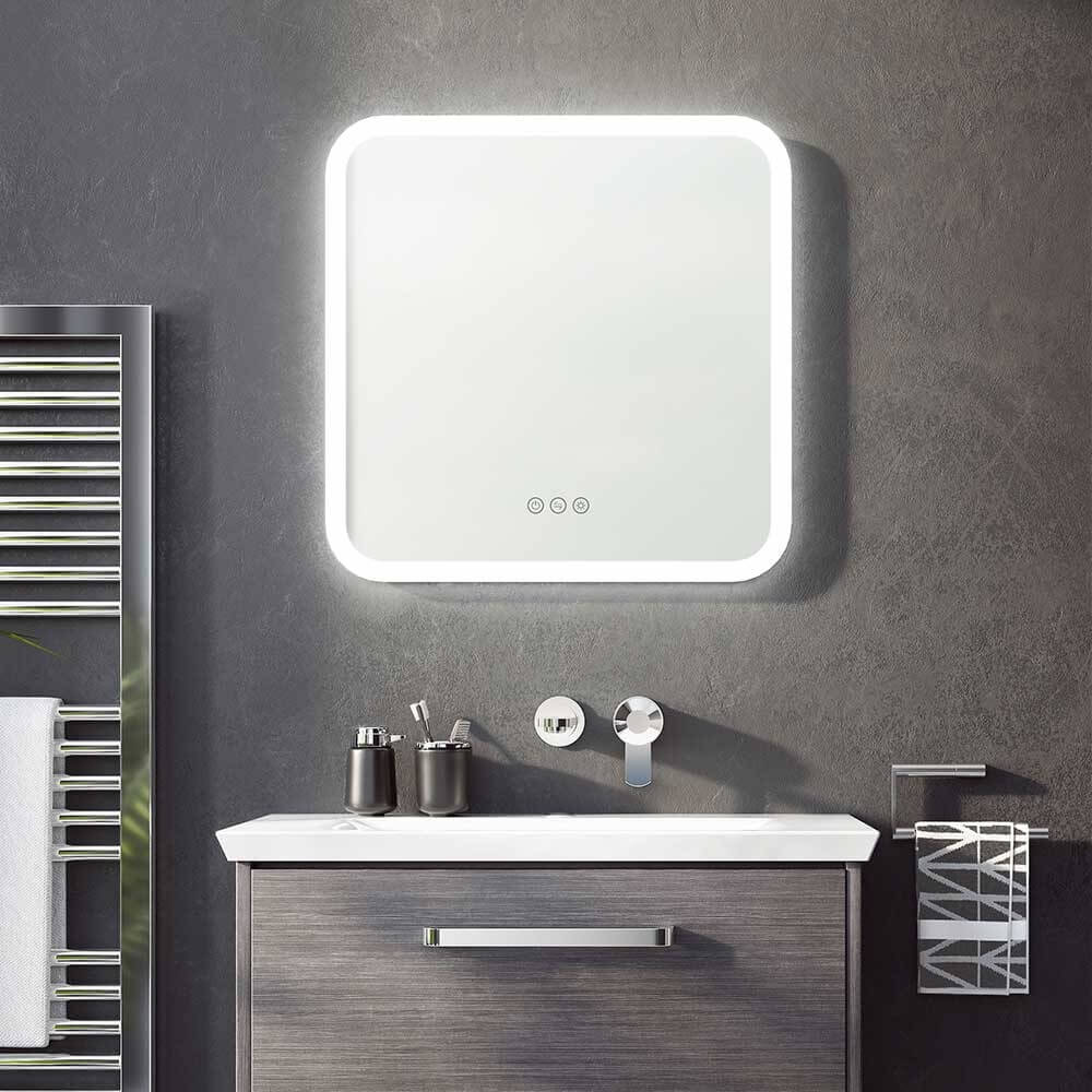Crosswater Svelte Dimmable Illuminated Mirror with Demister & Colour Change LEDs - 500, 600 & 1200mm