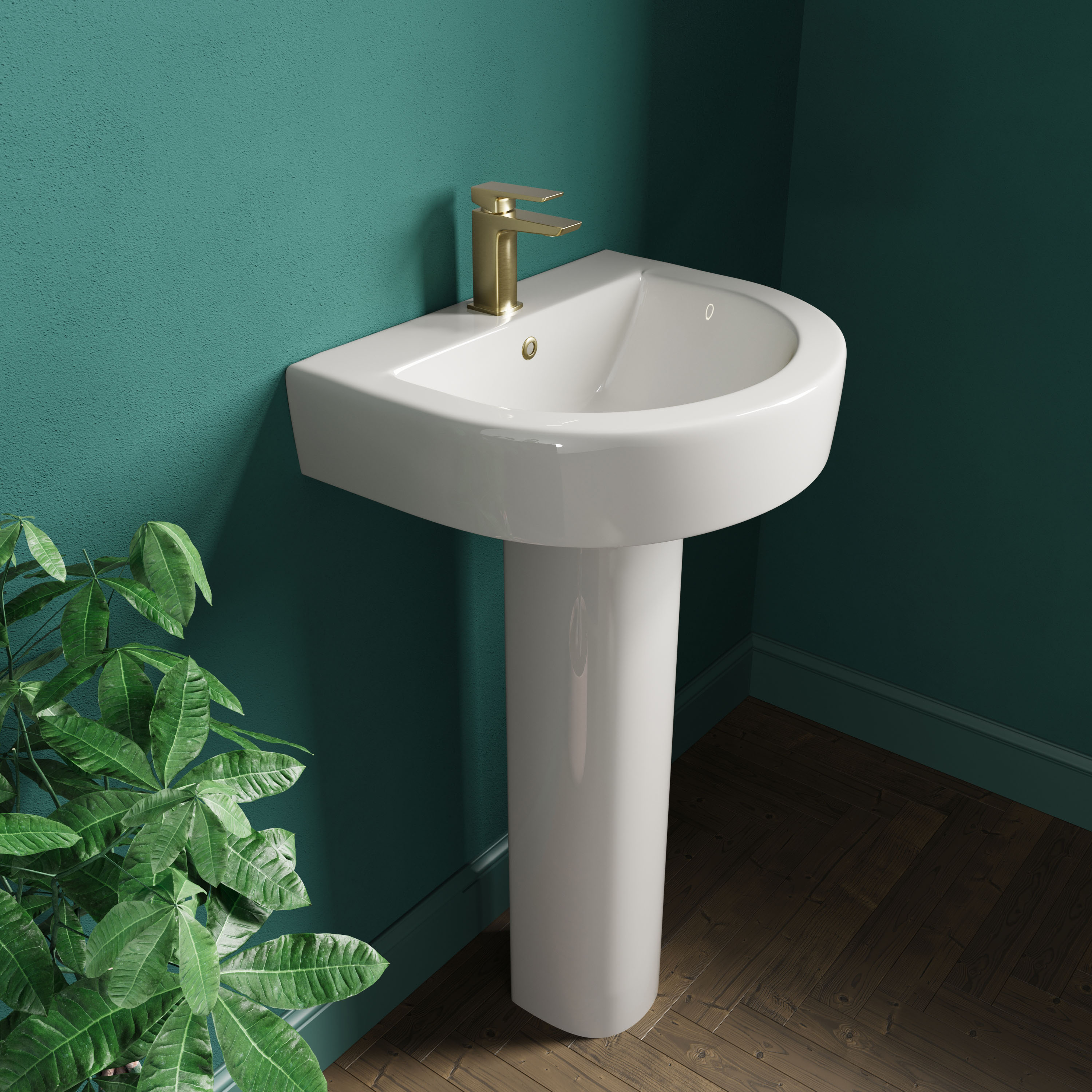 Lorraine 500mm Basin & Full Pedestal