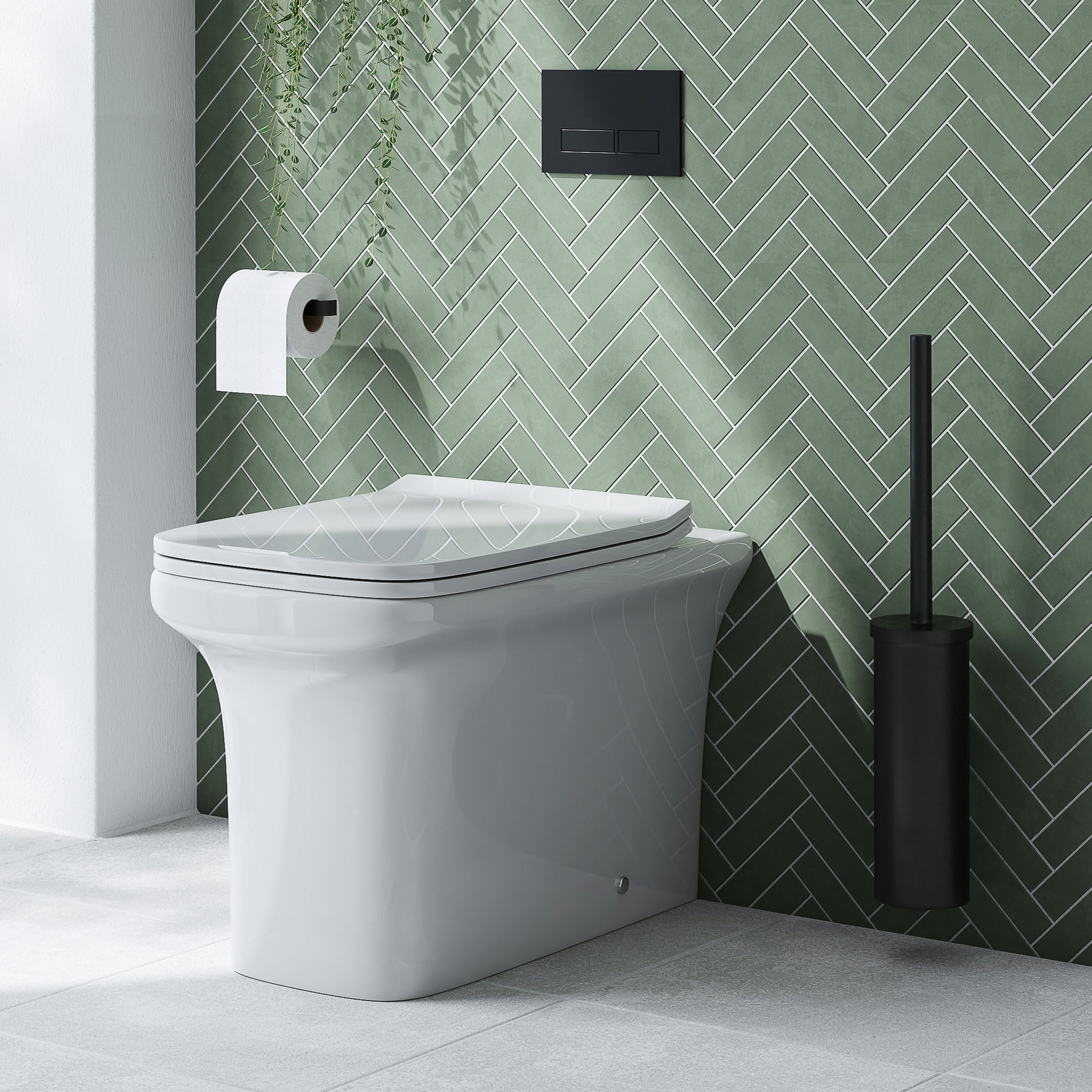 Emily Rimless Back To Wall Toilet & Soft Close Seat