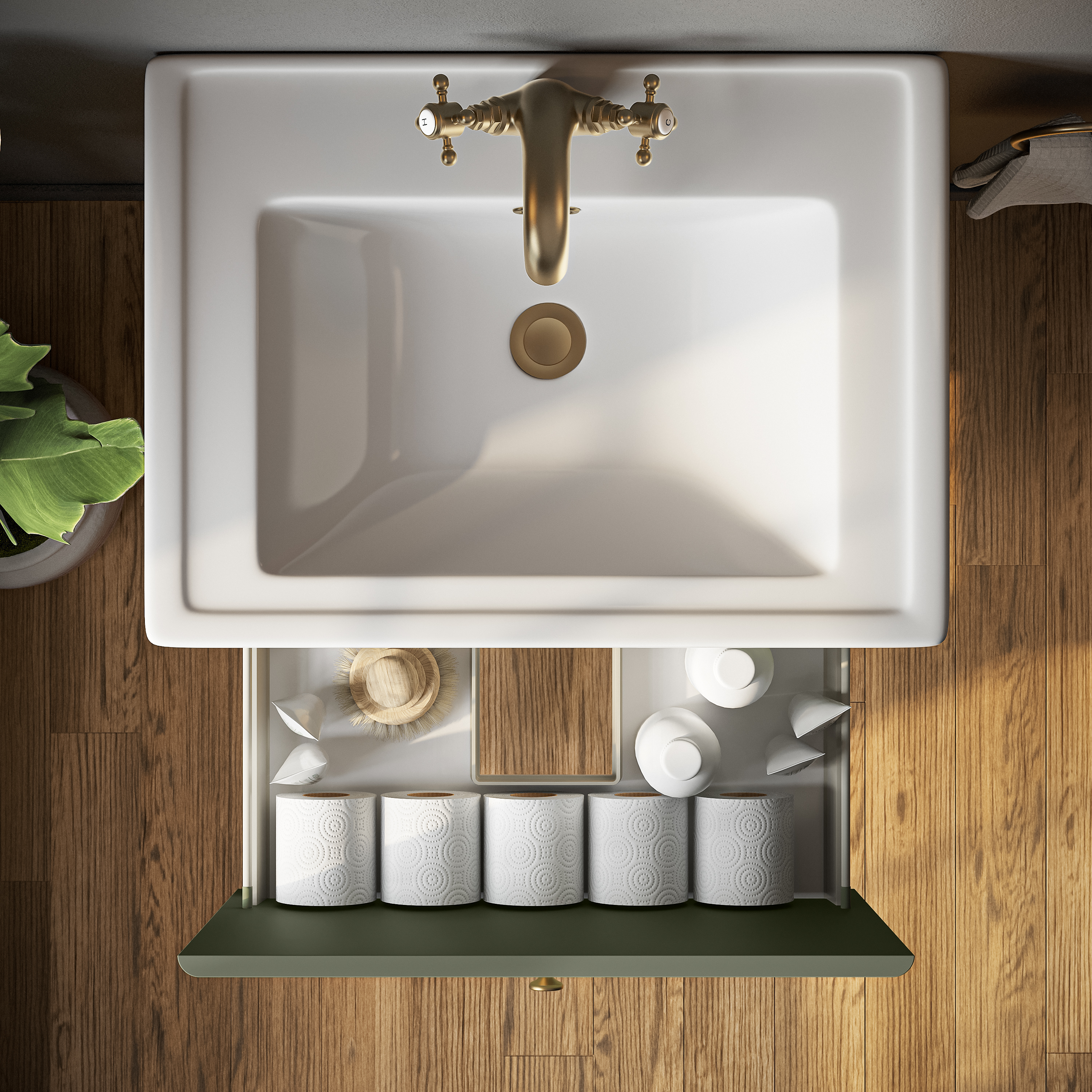 Butler & Rose Ophelia Traditional Toilet & 600mm Wall Hung Vanity Unit Bathroom Suite