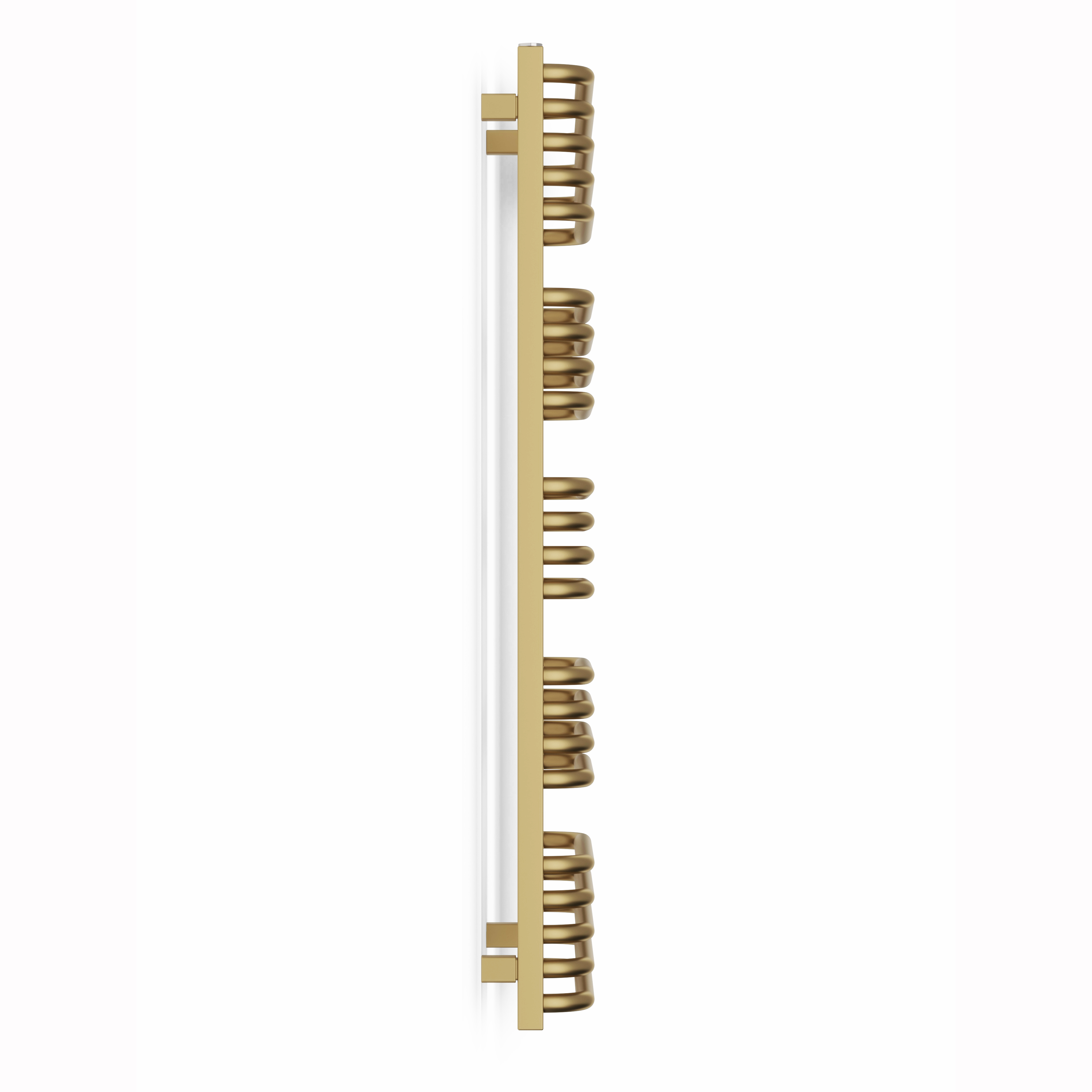 Terma Alex One Electric Heated Towel Rail with Heating Element - Brushed Brass - 1140 x 500mm