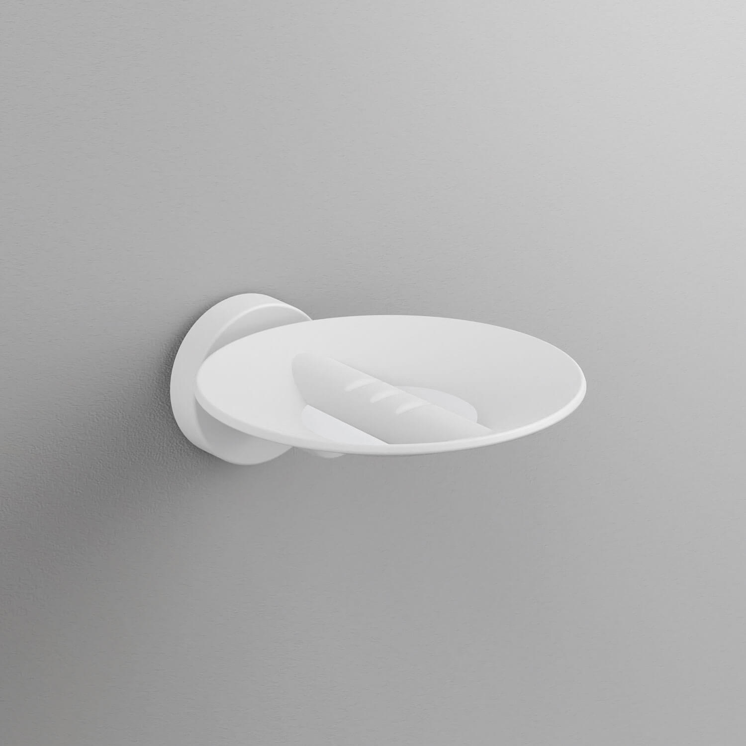 Sonia Tecno Project White Metal Soap Dish - White