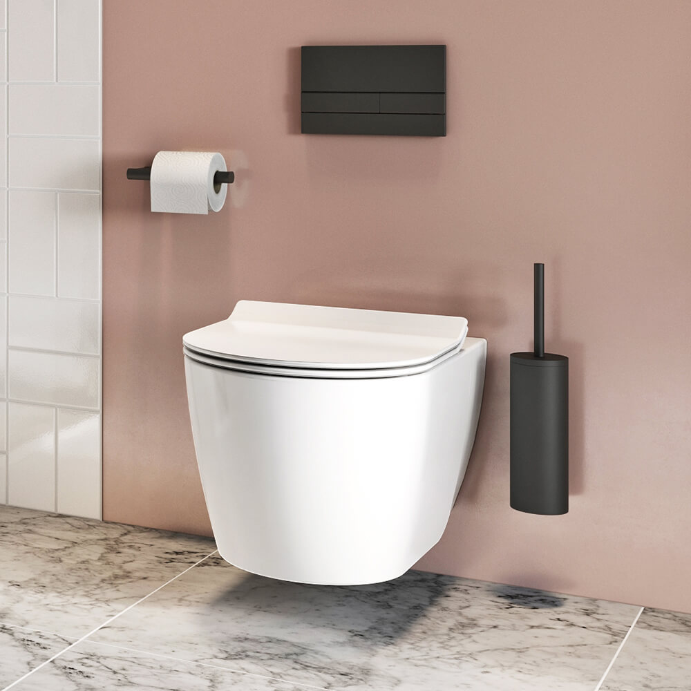 Crosswater Arena Flush Plate - Matt Black