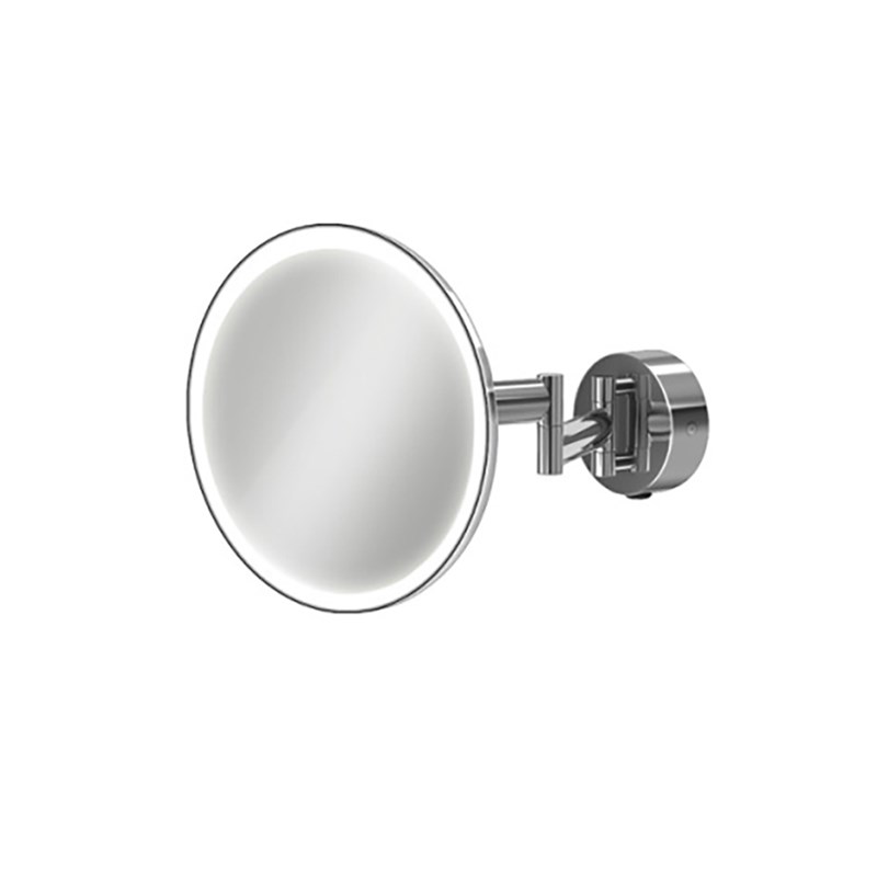 hib. Eclipse Round LED Illuminated Magnifying Mirror - 200mm