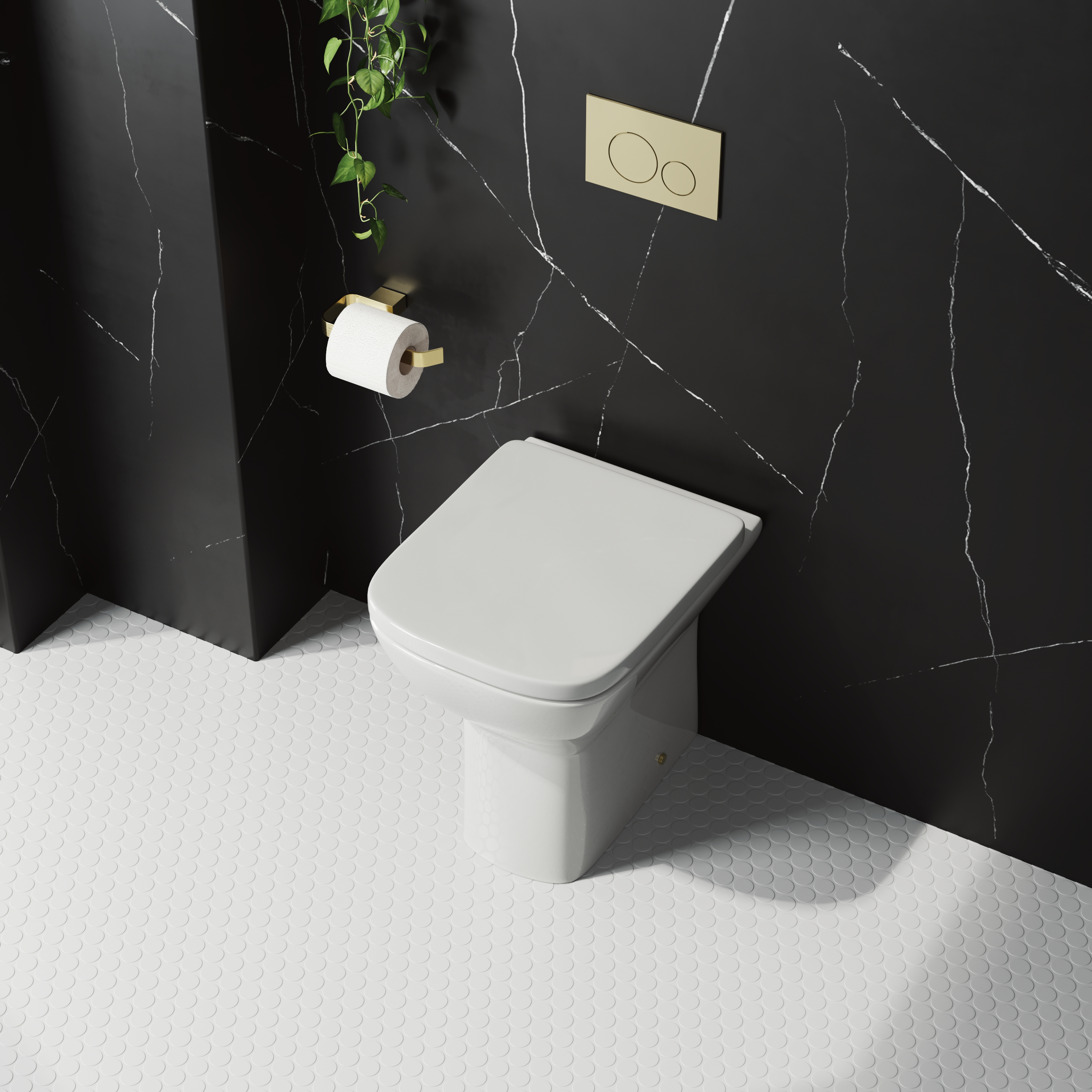 Harbour Alchemy Rimless Back To Wall Comfort Height Toilet & Soft Close Seat
