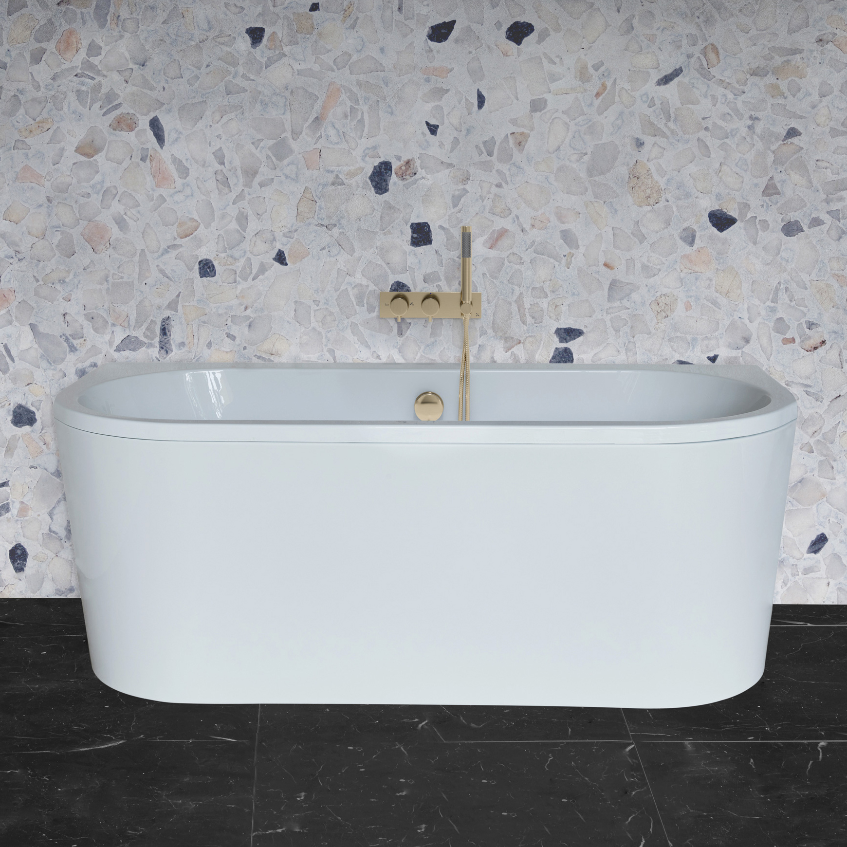 Crosswater Serene Back to Wall Bath - 1700x750mm