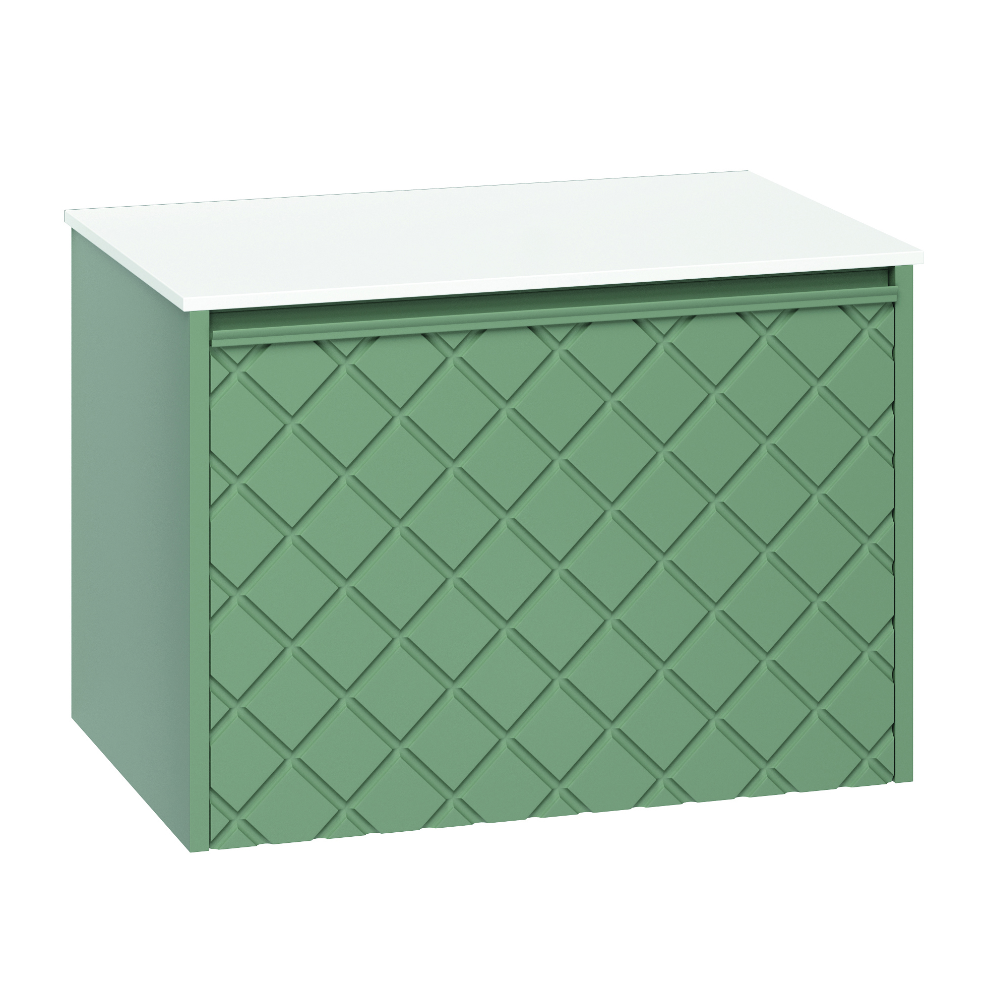 Crosswater Vergo 700mm Wall Hung Single Crosshatch Drawer Vanity Unit & Countertop Options