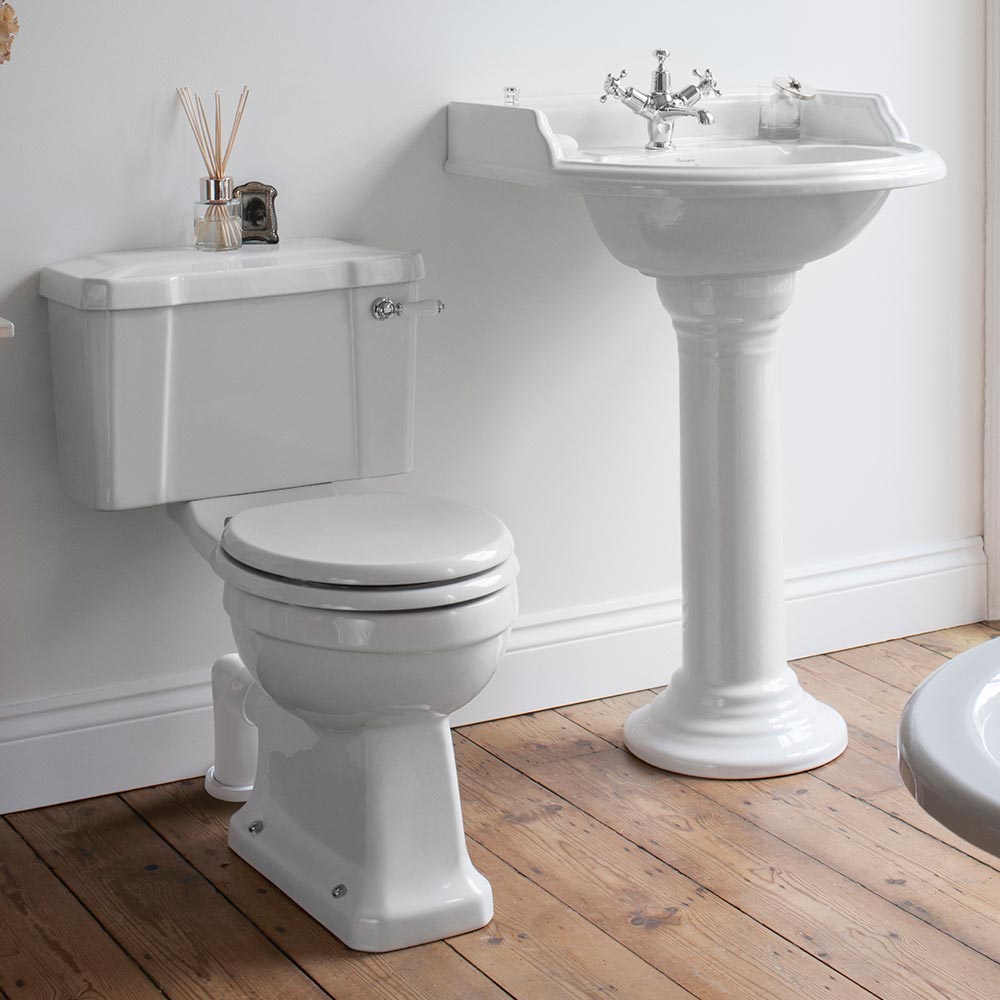 Burlington Close Coupled Comfort Height Regal Toilet (Excluding Seat)