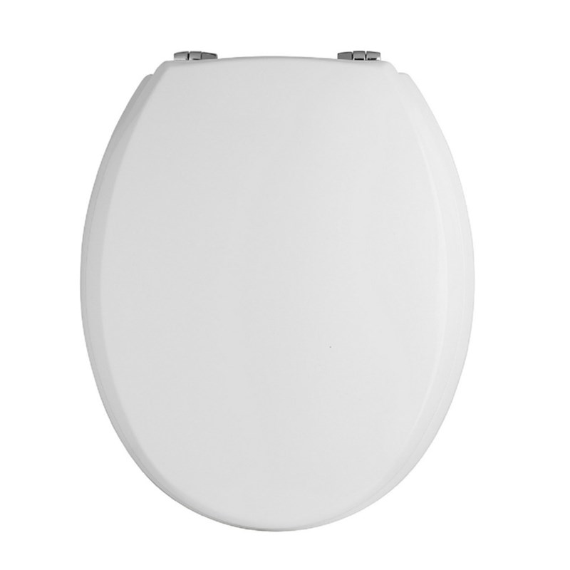 Butler & Rose Catherine White Wooden Bottom Fix Toilet Seat
