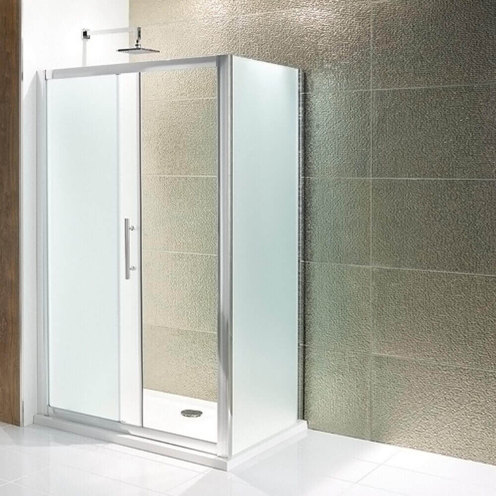 Eastbrook Volente Frosted Slider Door with Optional Side Panel