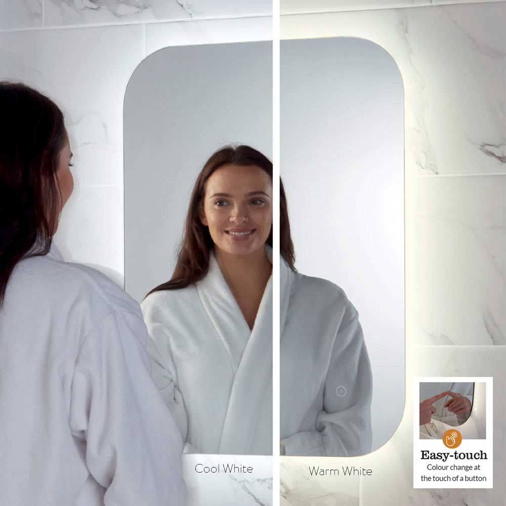 Harbour Clarity LED Mirror with Demister Pad - 600 x 1200mm