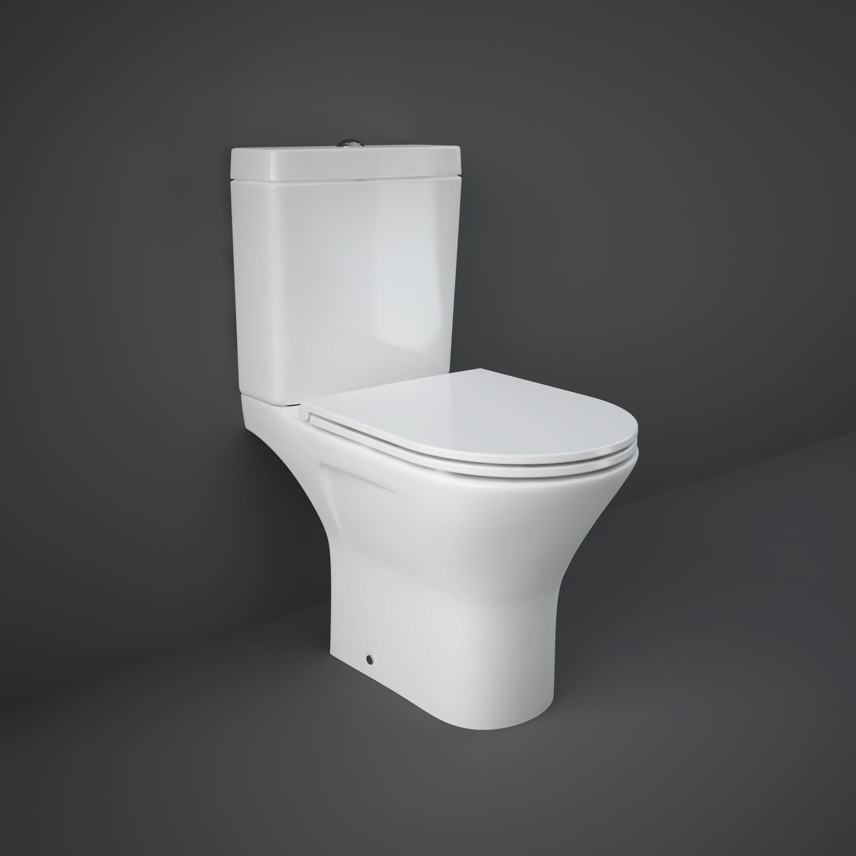RAK Resort Mini Rimless Close Coupled Toilet & Soft Close Seat