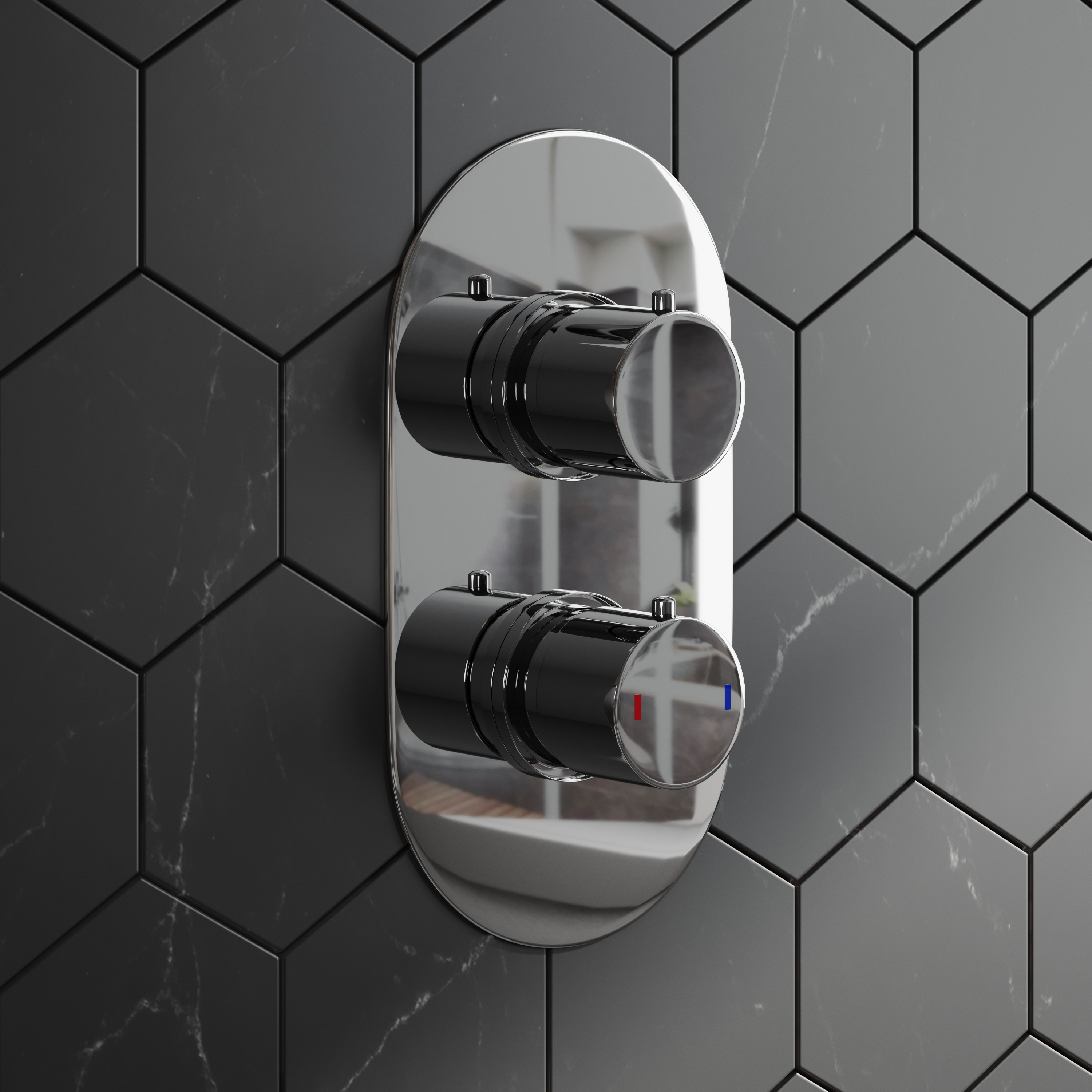 Melanie Concealed Shower Valve & Fixed Shower Head