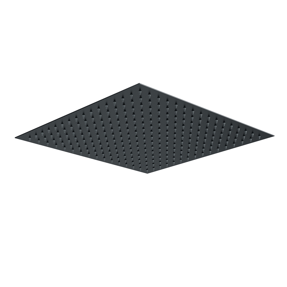 Harbour Status Concealed Shower Valve & Wall Mounted Fixed Shower Head - Matt Black