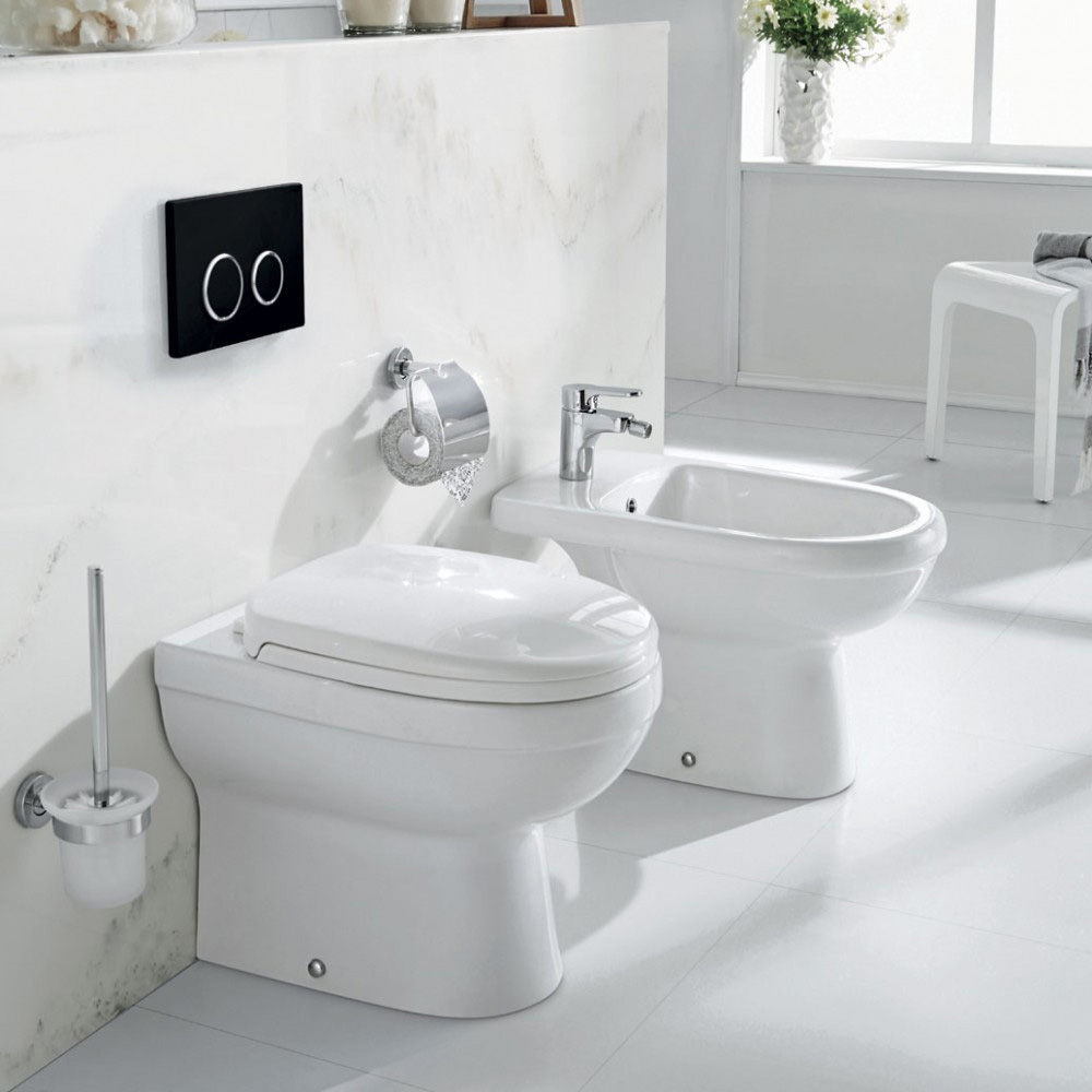 Pura Ivo Back to Wall Toilet & Seat - 500mm Projection