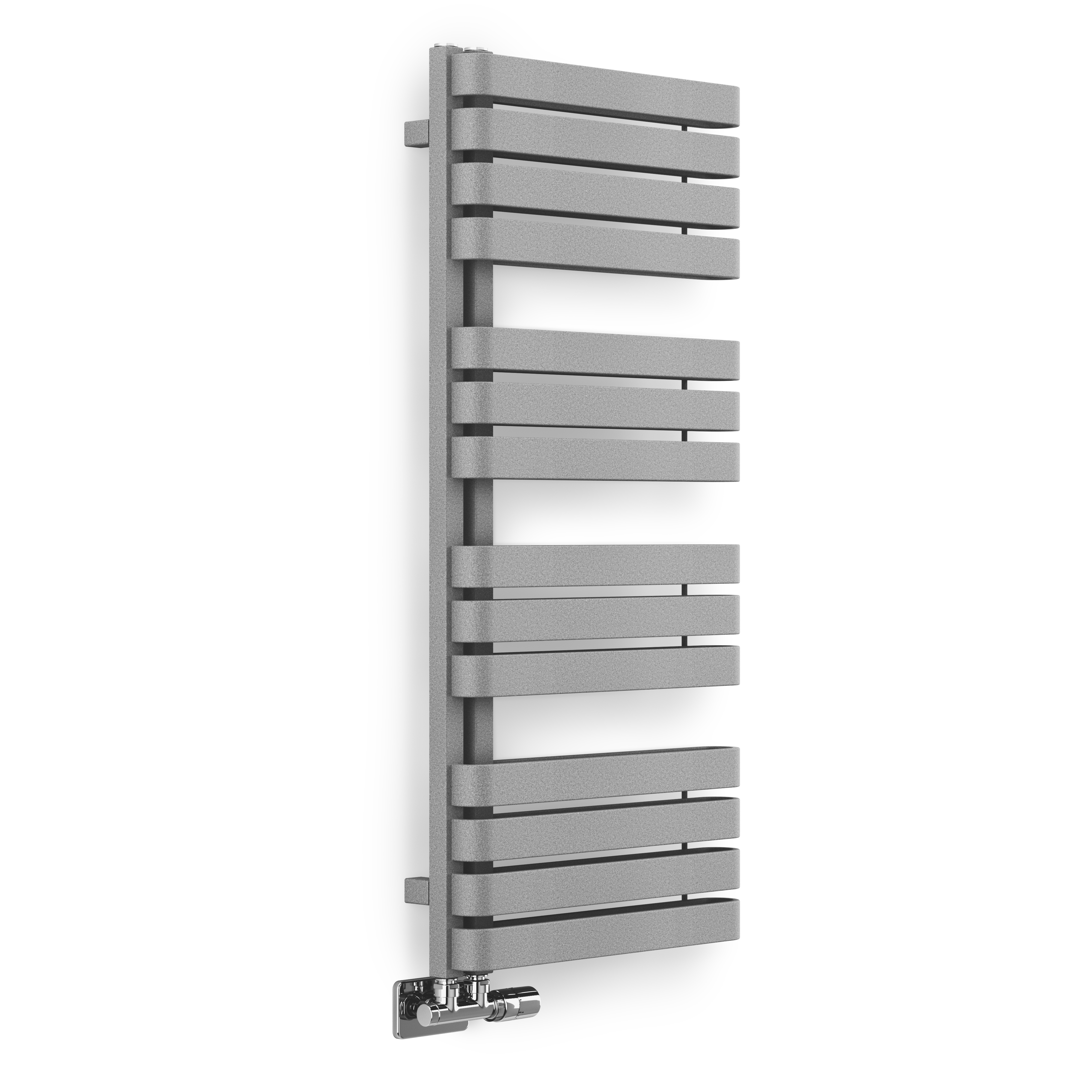 Terma Warp S Open Ladder Heated Towel Rail - 1100 x 500mm - Salt & Pepper
