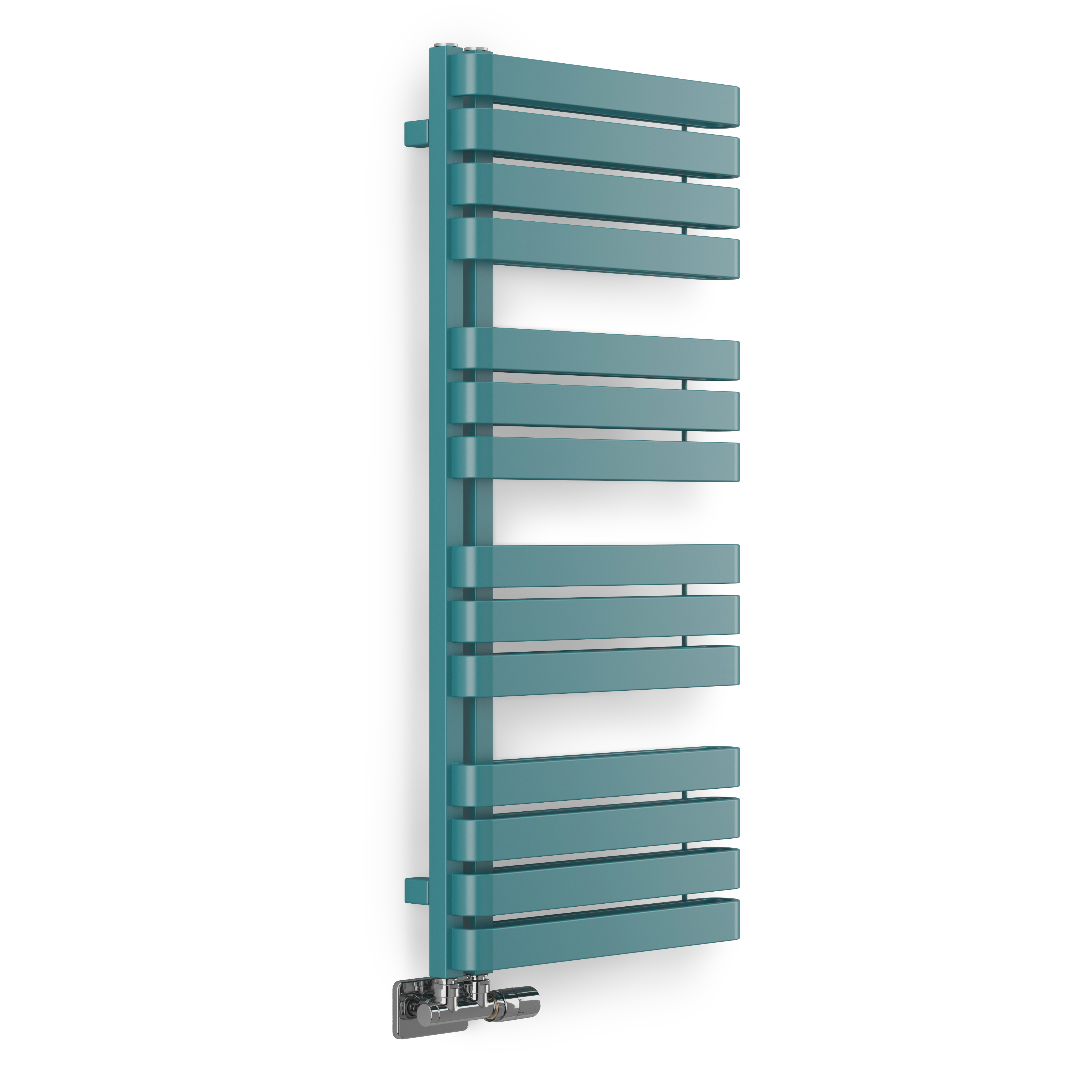 Terma Warp S Open Ladder Heated Towel Rail - 1100 x 500mm - Matt Teal