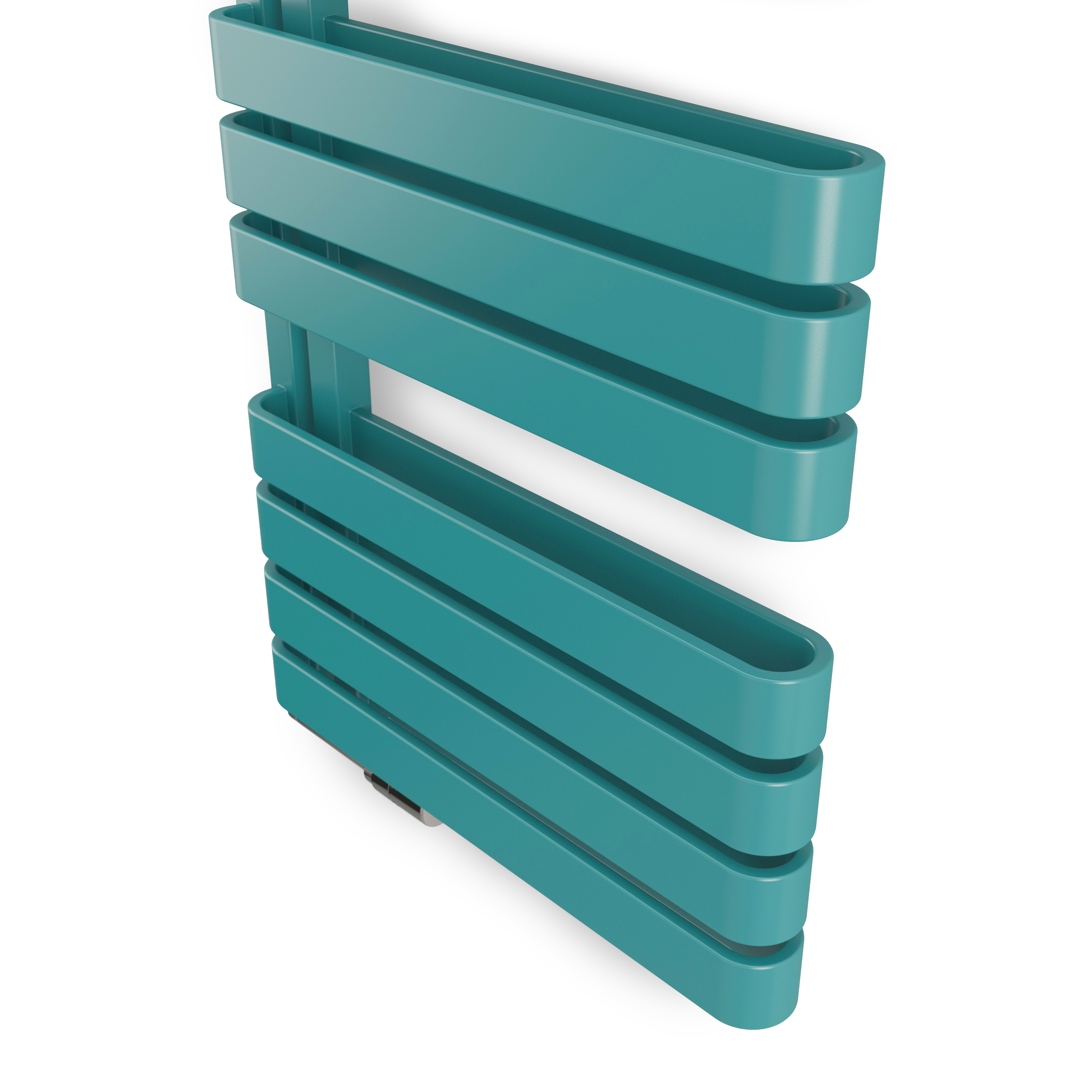Terma Warp S Open Ladder Heated Towel Rail - 1100 x 500mm - Matt Teal