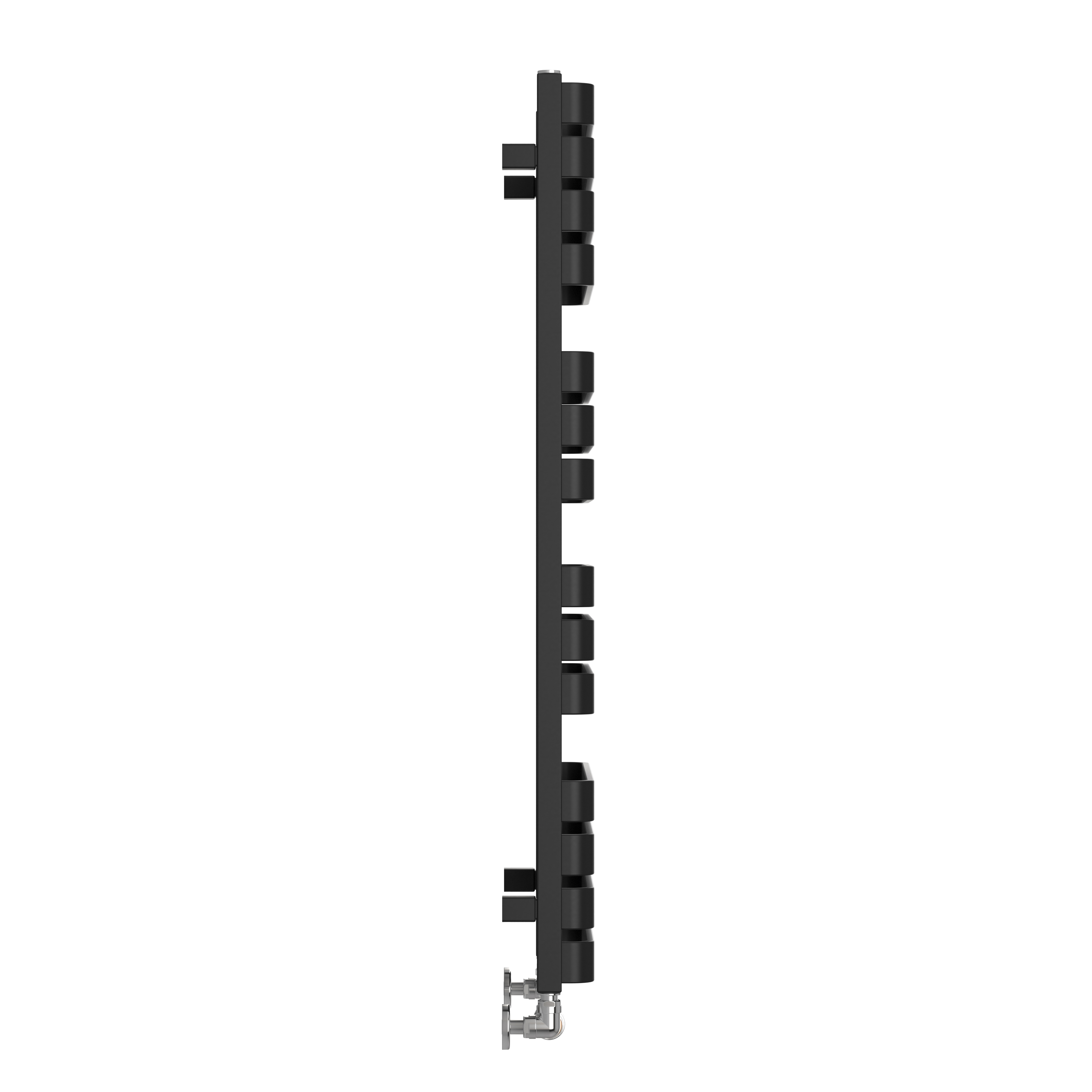 Terma Warp T Bold Ladder Heated Towel Rail - 1100 x 500mm - Jet Black