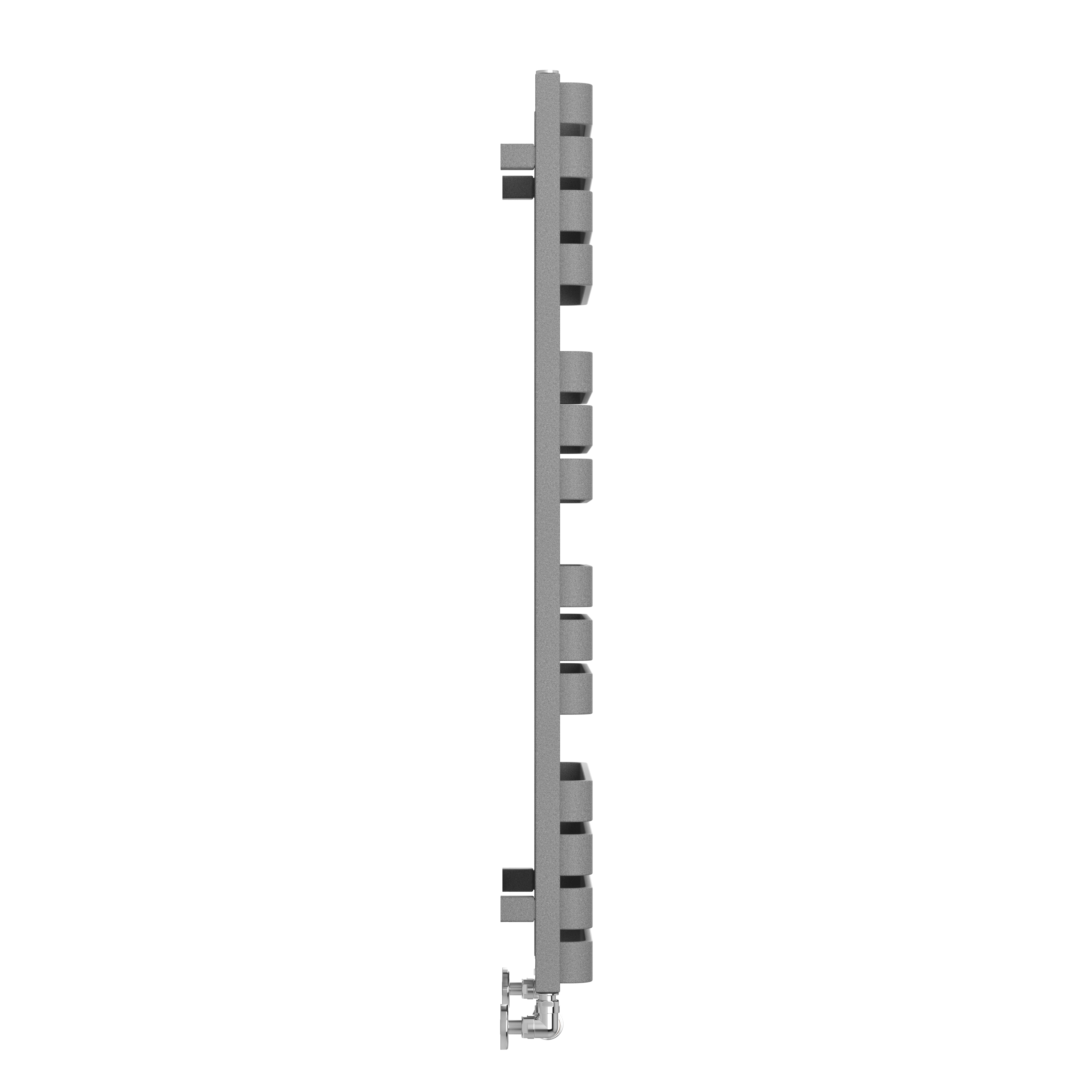 Terma Warp T Bold Ladder Heated Towel Rail - 1100 x 500mm - Salt & Pepper