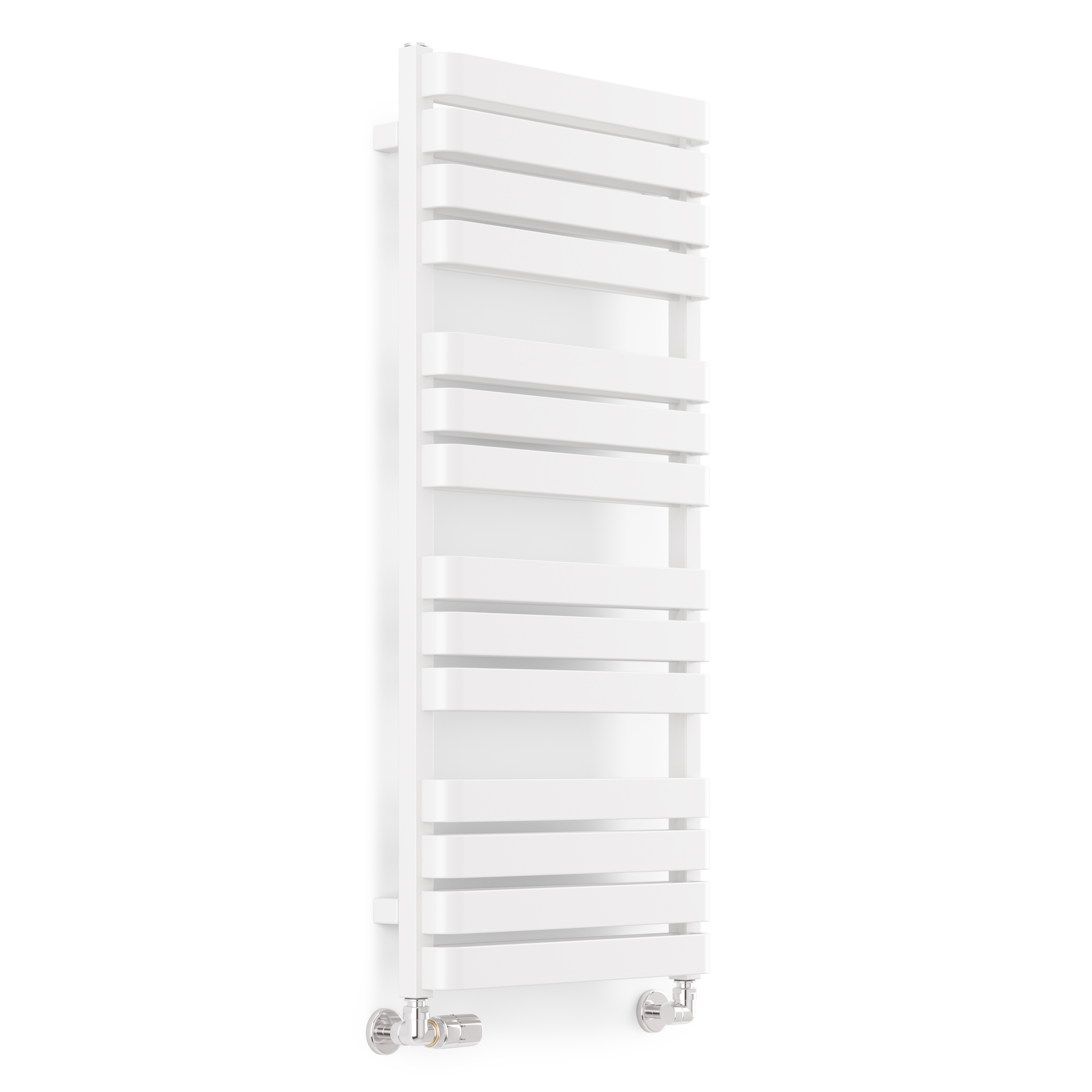 Terma Warp T Bold Ladder Heated Towel Rail - 1100 x 500mm - Traffic White