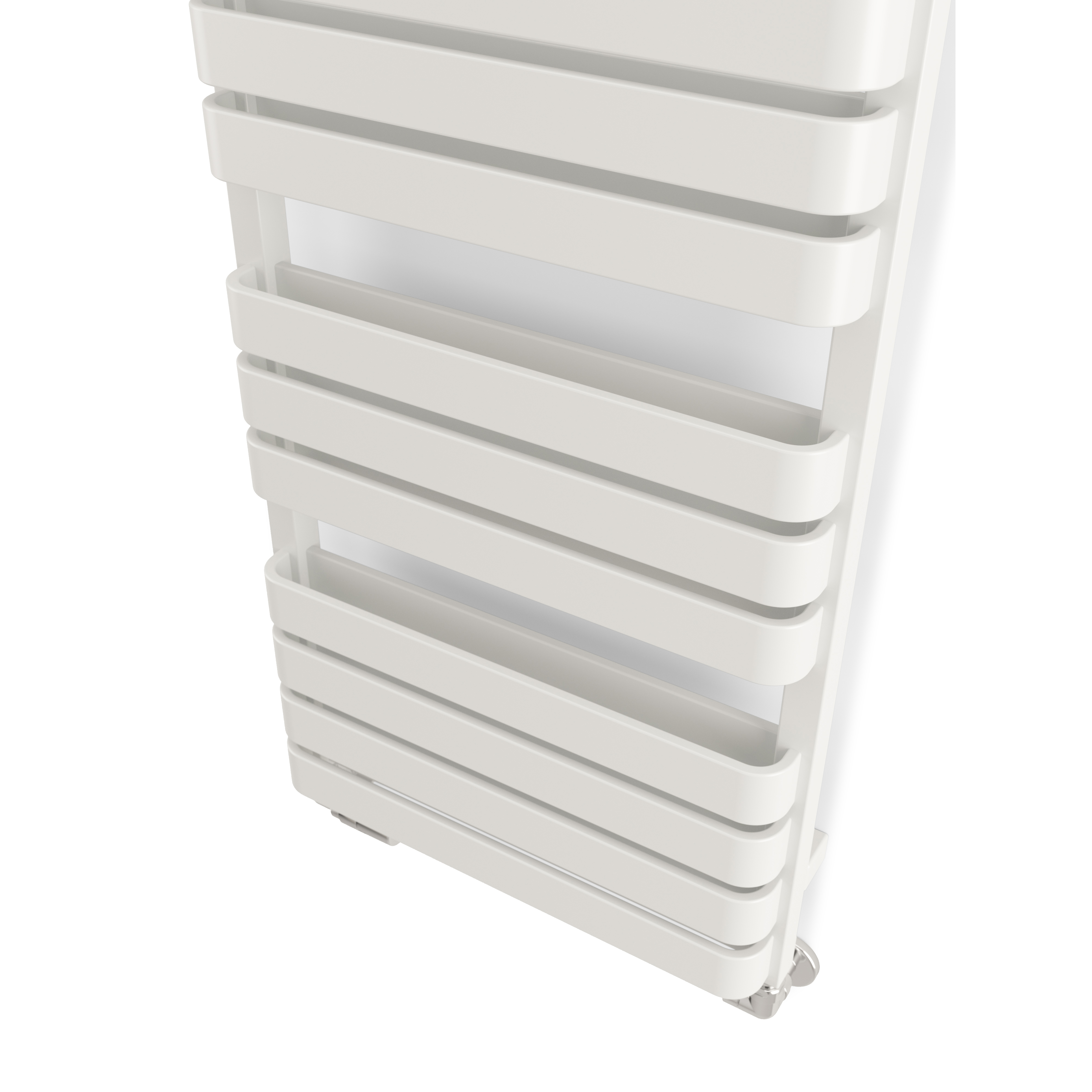 Terma Warp T Bold Ladder Heated Towel Rail - 1100 x 500mm - Traffic White